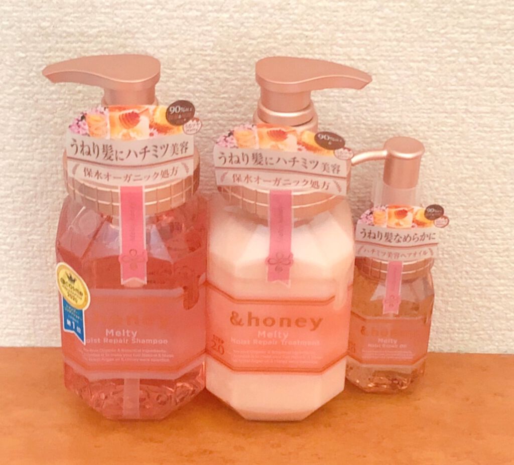 &honey Melty モイストリペア シャンプー1.0／モイストリペア ヘアトリートメント2.0/&honey/市販シャンプーを使ったクチコミ（1枚目）