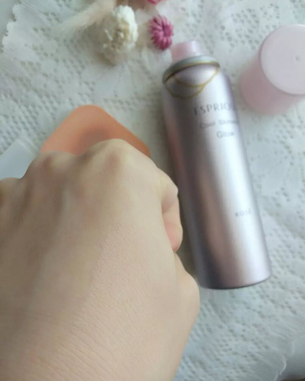 クールスキンウェアグロウ 01 ピンクベージュ/ESPRIQUE/化粧下地を使ったクチコミ（1枚目）