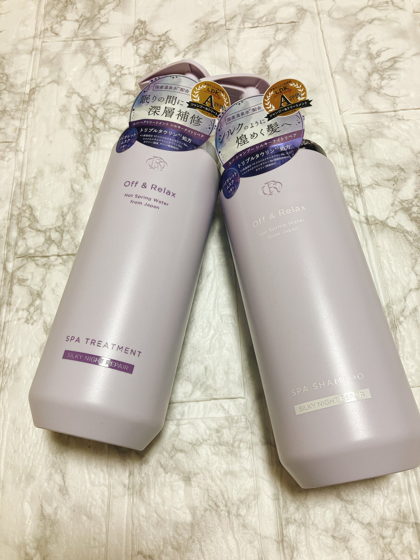 OR スパ・シャンプー/ヘアトリートメント シルキーナイトリペア/Off&Relax/市販シャンプーを使ったクチコミ(1枚目)