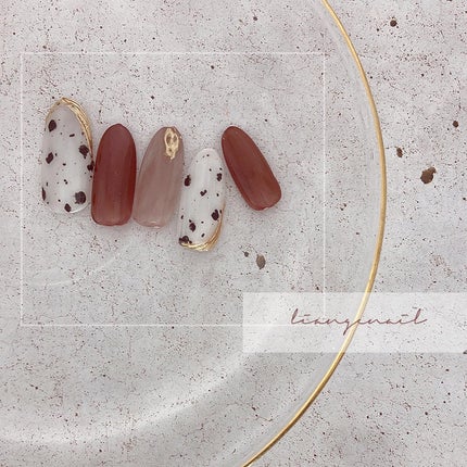 #リアンジェネイル,#柏ネイル,#ネイル,#ダルメシアンネイル,#ニュアンスネイル,#ミラーネイル,#冬ネイルのネイルデザイン