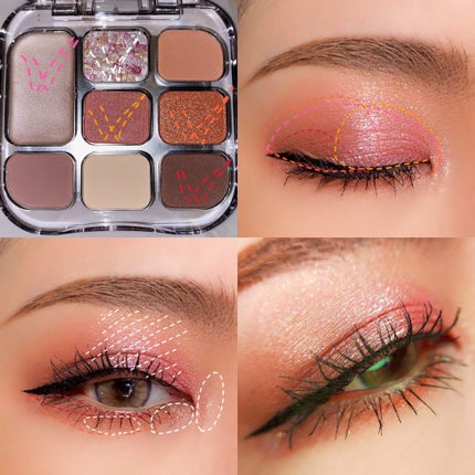 イロミッケ 8色アイシャドウパレット/iromikke/アイシャドウパレットを使ったクチコミ(5枚目)