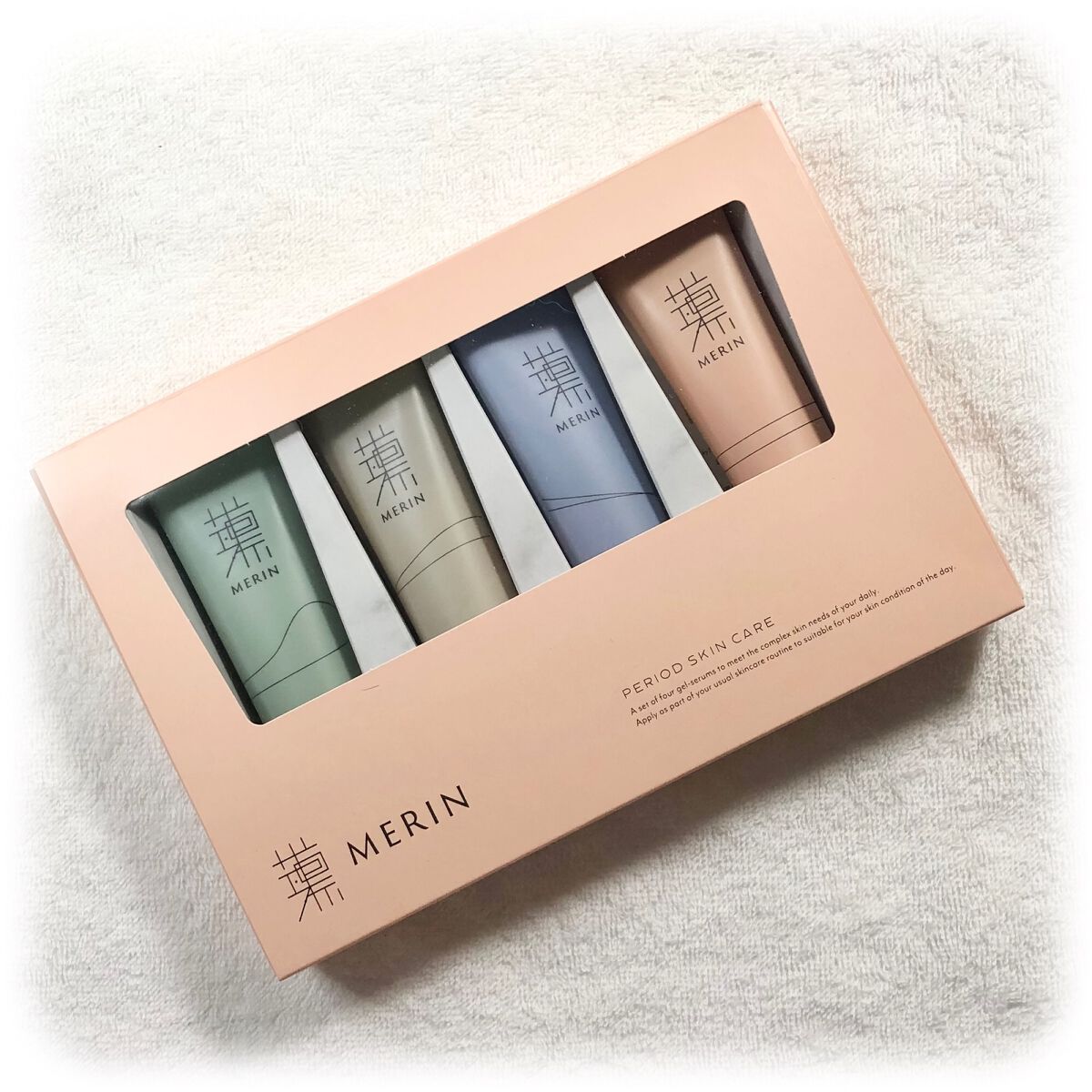ピリオドスキンケア 美容ジェルクリーム マンスリーセット /MERIN/スキンケアキットを使ったクチコミ(1枚目)