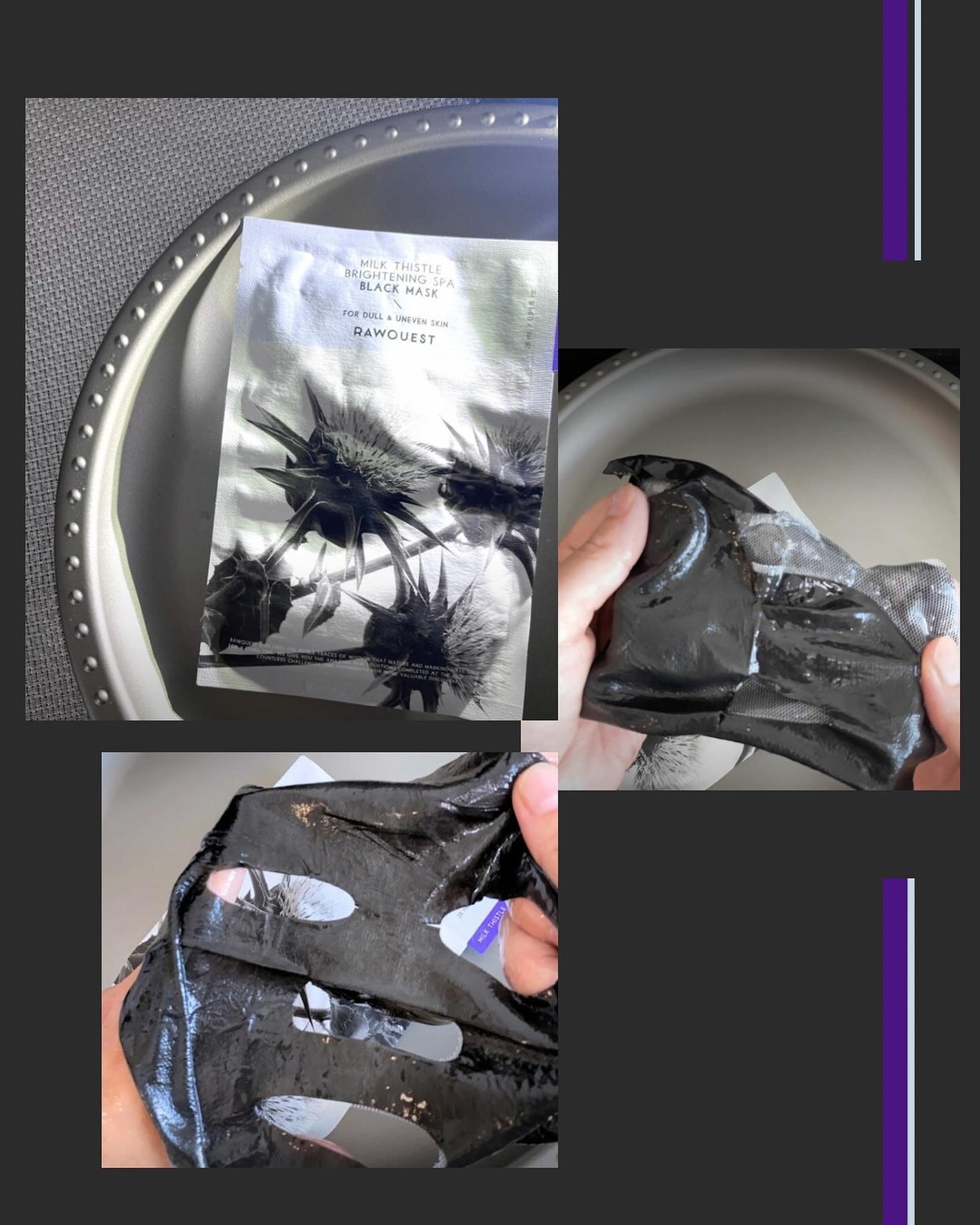 ミルクシスルブライトニングスパブラックマスク/RAWQUEST/シートマスク・パックを使ったクチコミ(4枚目)