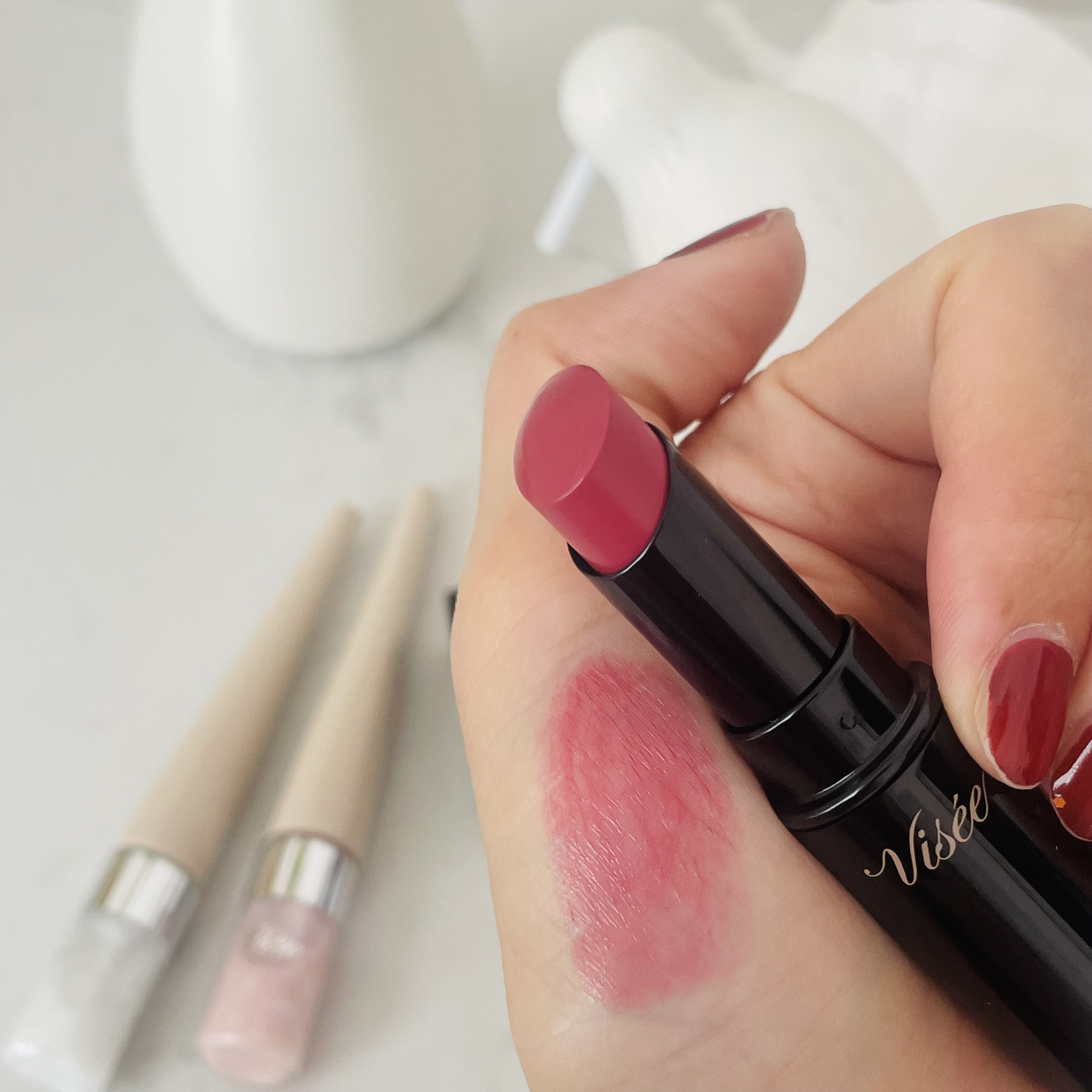 ネンマクフェイク ルージュ RO651 嘘つきローズティー(限定)/Visée/口紅を使ったクチコミ（1枚目）