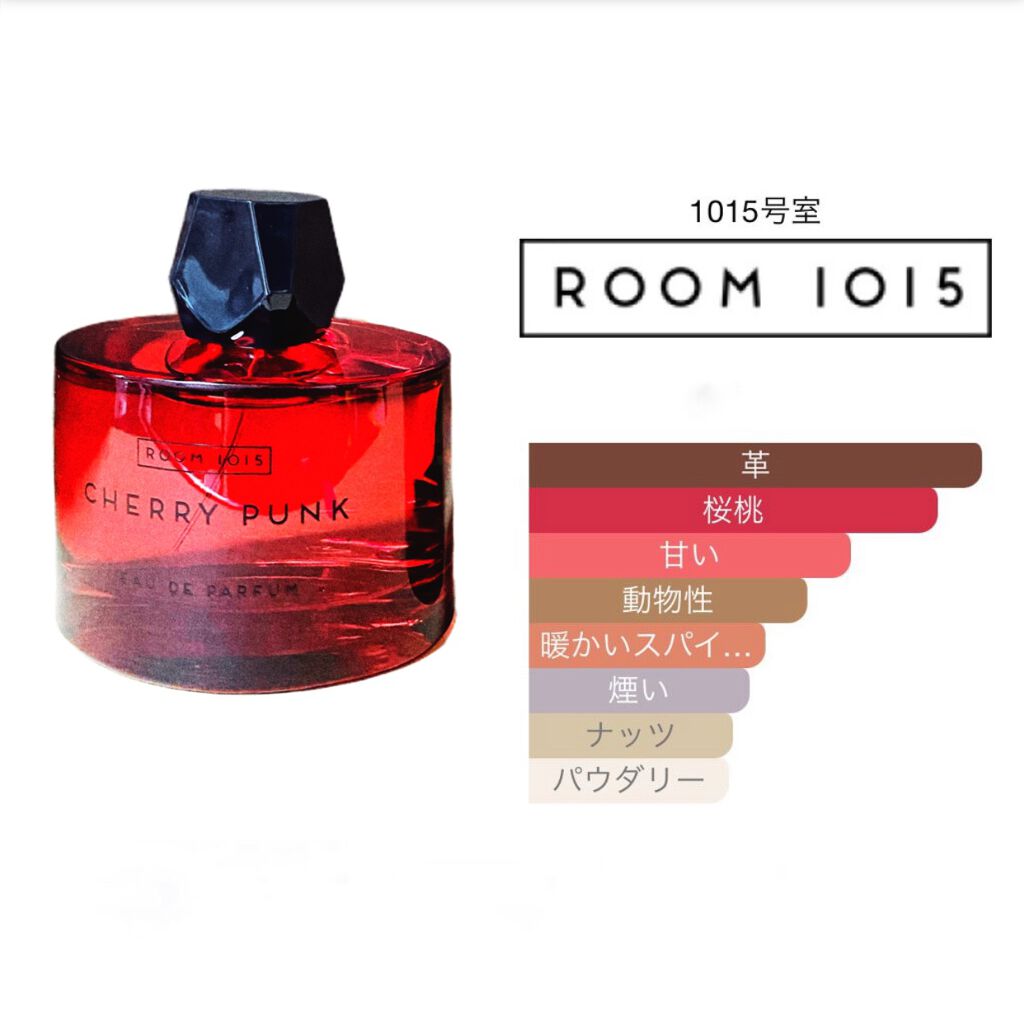【ほぼ未使用】ROOM1015 チェリーパンク 50ml 試してみた】CHERRY PUNK ROOM1015のリアルな口コミ・レビュー