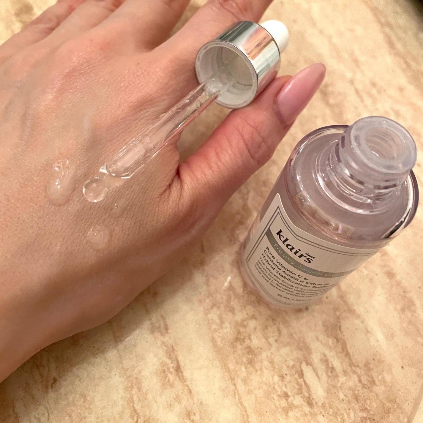 フレッシュリージュースドビタミンドロップ(35ml)/Klairs/美容液を使ったクチコミ(2枚目)