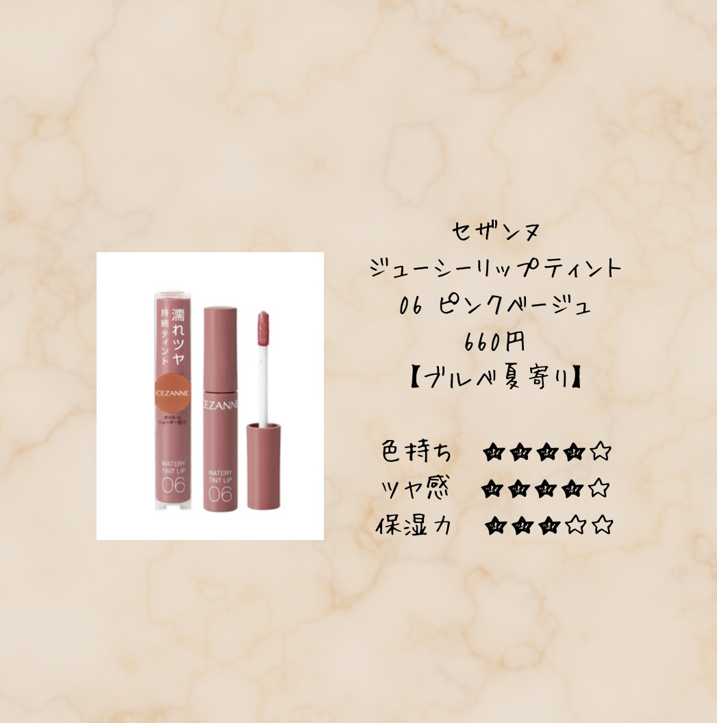 ウォータリーティントリップ/CEZANNE/リップティントを使ったクチコミ（3枚目）