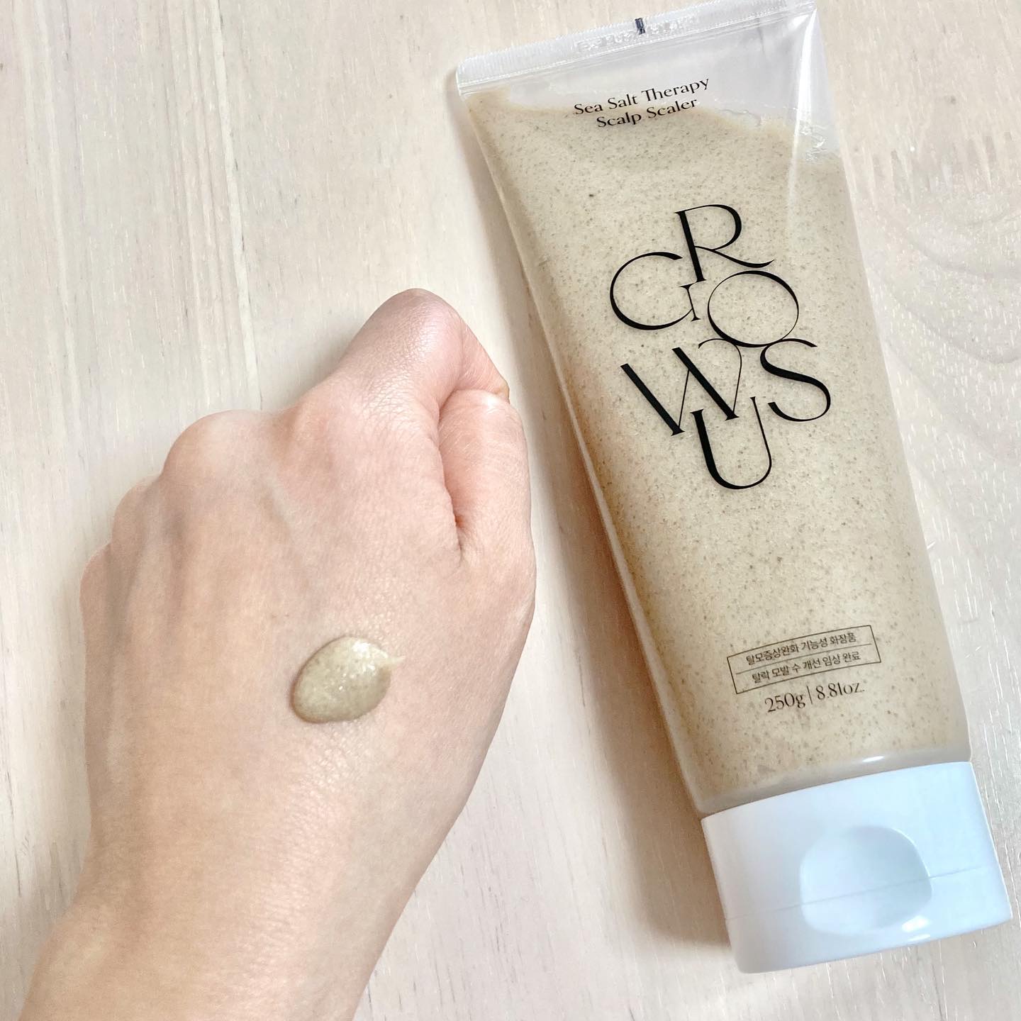 シーソルトセラピースカルプスケーラー/GROWUS/ヘッドスクラブを使ったクチコミ（2枚目）