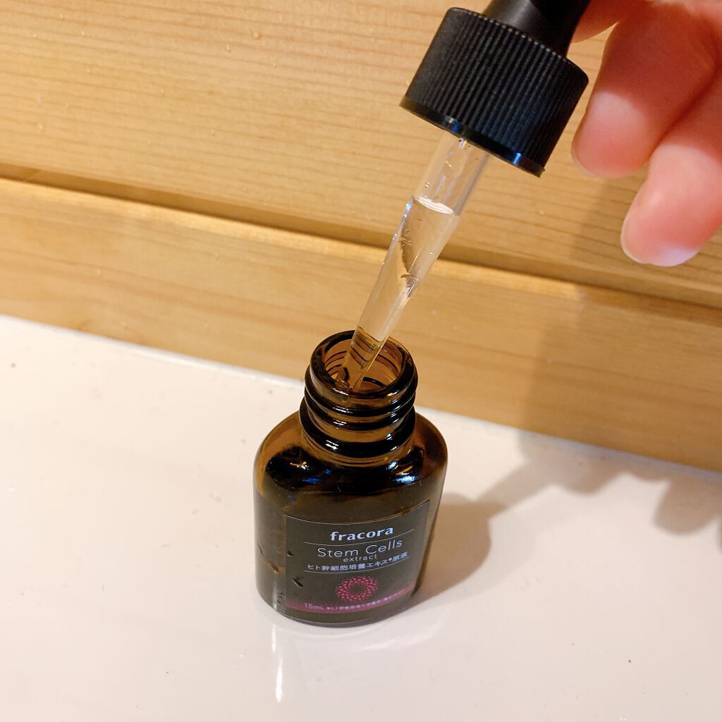 ヒト幹細胞培養エキス原液/fracora/美容液を使ったクチコミ(3枚目)