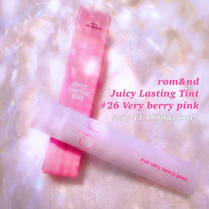 ジューシーラスティングティント/rom&nd/リップティントを使ったクチコミ(1枚目)