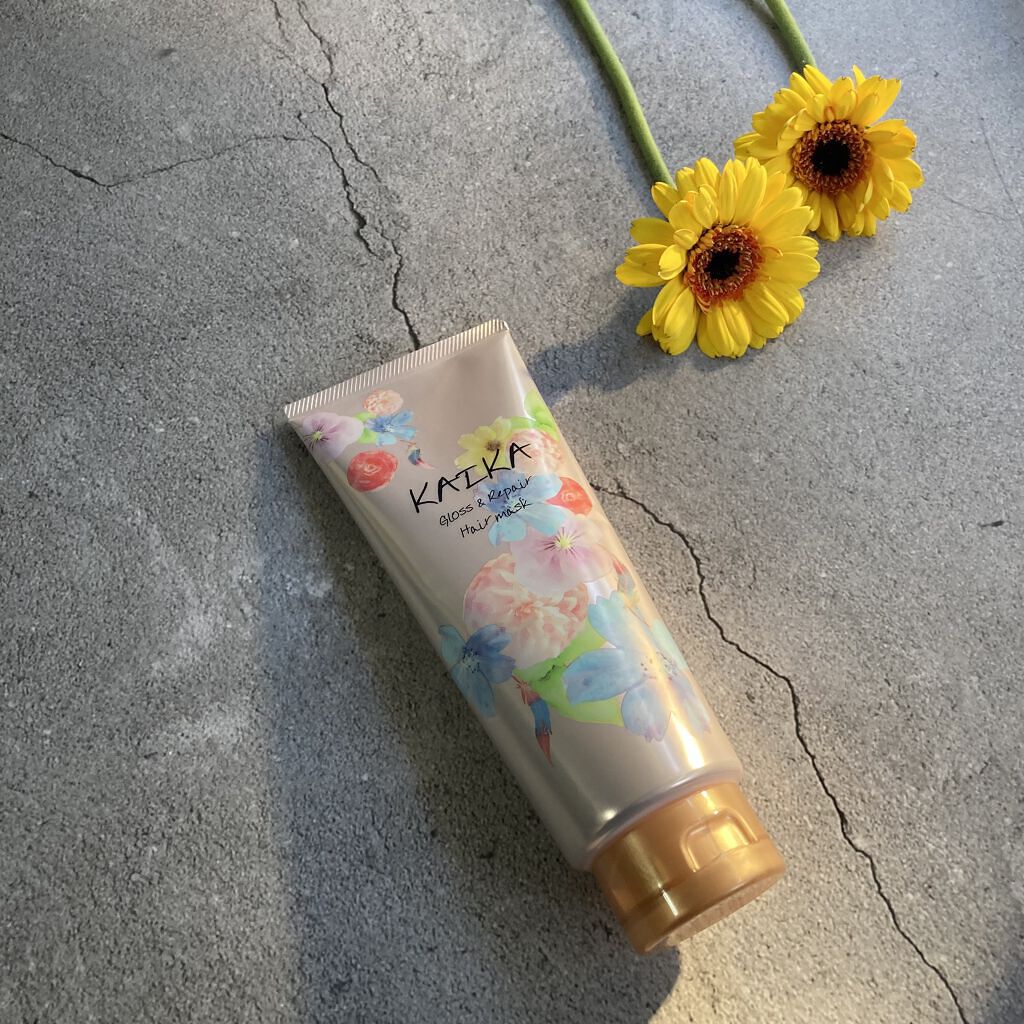 KAIKA カイカ グロス＆リペア へアマスクのクチコミ「
春に向けて髪の毛もシフトチェンジ。
【ふるゆわ】なヘアに。

美容室に行きそびれて３ヶ月。
.....」（1枚目）