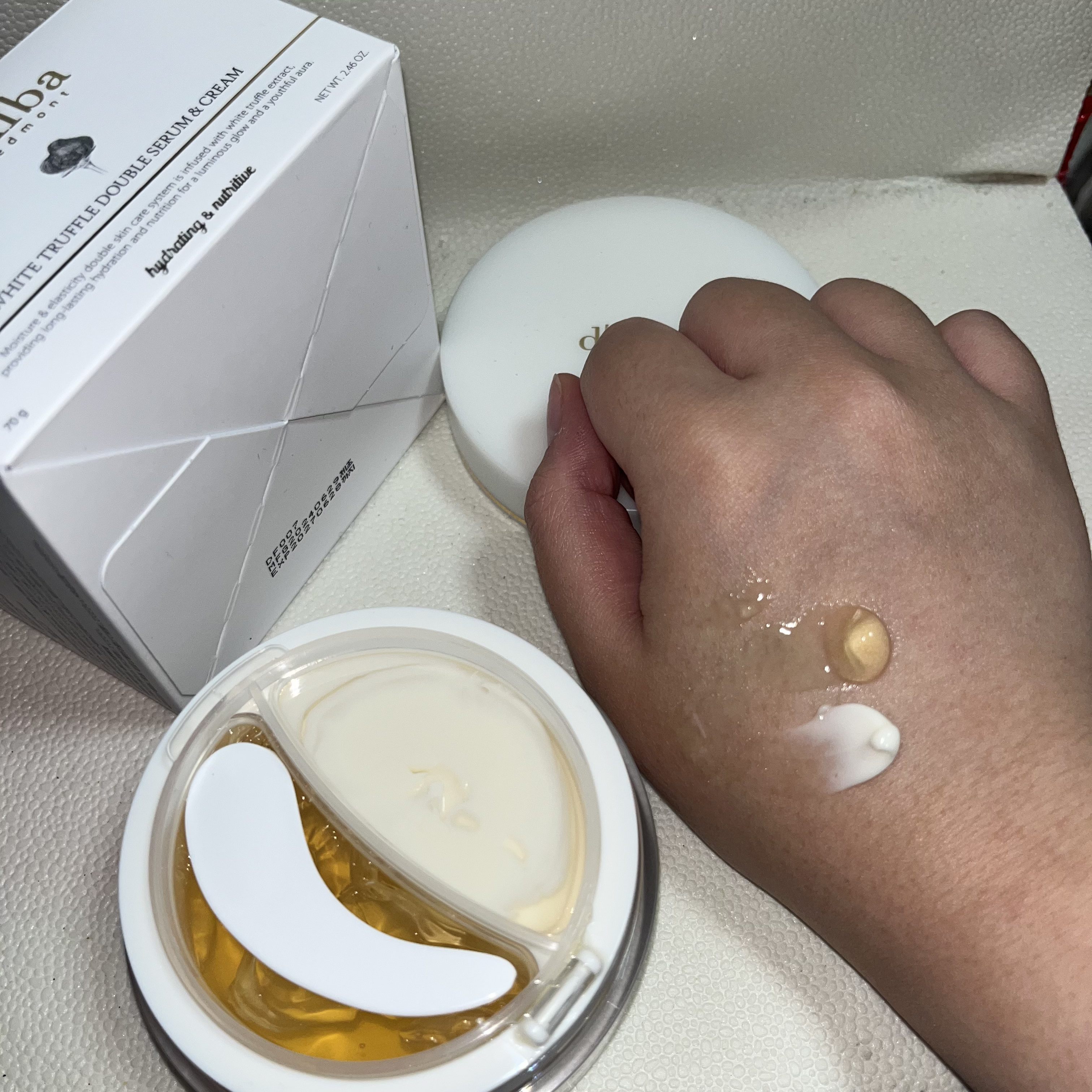 ホワイトトリュフダブルセラムアンドクリーム/ダルバ/フェイスクリームを使ったクチコミ（1枚目）