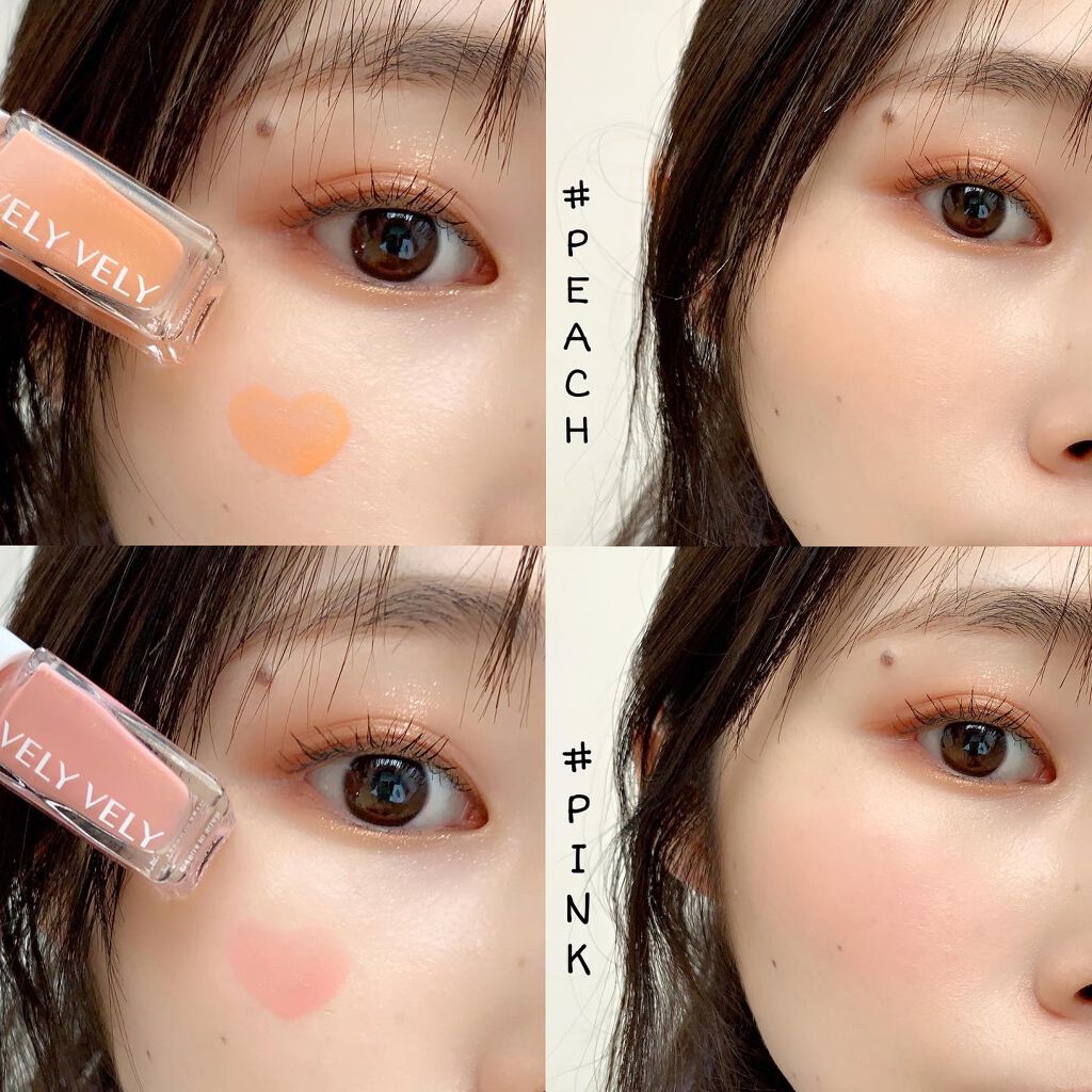 アンプルブラッシャー/VELY VELY/リキッドチークを使ったクチコミ（3枚目）