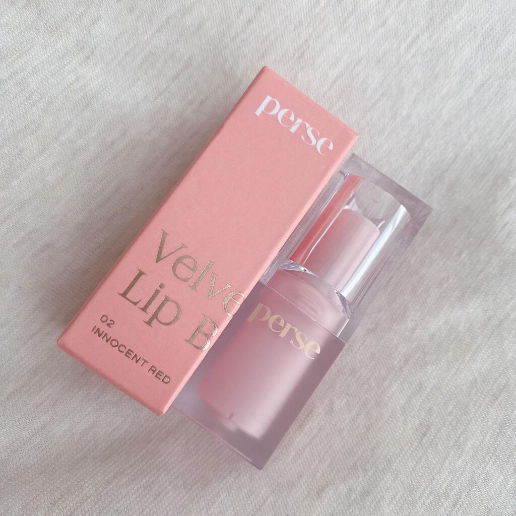 ベルベットフィックスリップバーム 02 INNOCENT RED/perse/リップバームを使ったクチコミ（2枚目）