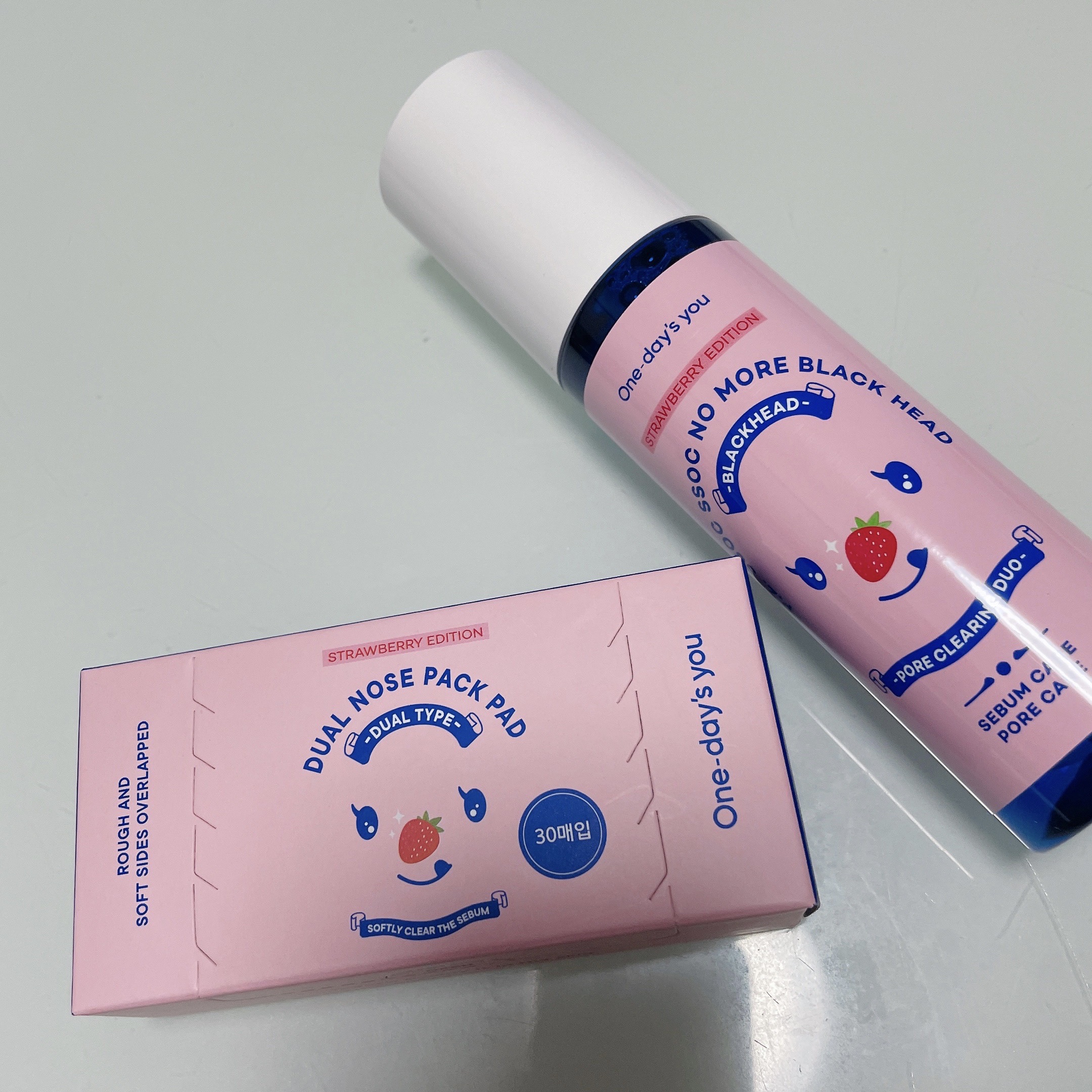 ワンデイズユー ノーモアブラックヘッド(ノーズピーリングセット) いちごエディション/One-day's you/スキンケアキットを使ったクチコミ（2枚目）