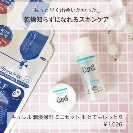 潤浸保湿 フェイスケアセット III とてもしっとり/キュレル/トライアルキットを使ったクチコミ(1枚目)