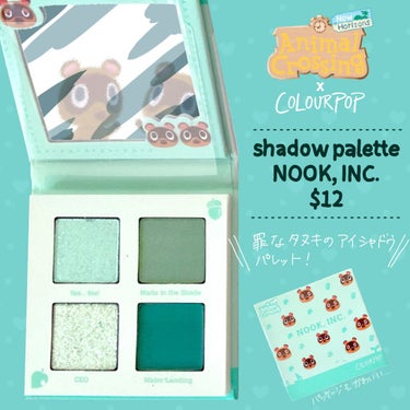 ColourPop Nook Incのクチコミ「 カラーポップ✖️あつまれどうぶつの森

先日紹介した購入品ですが、それぞれのアイテムにフィー.....」（3枚目）