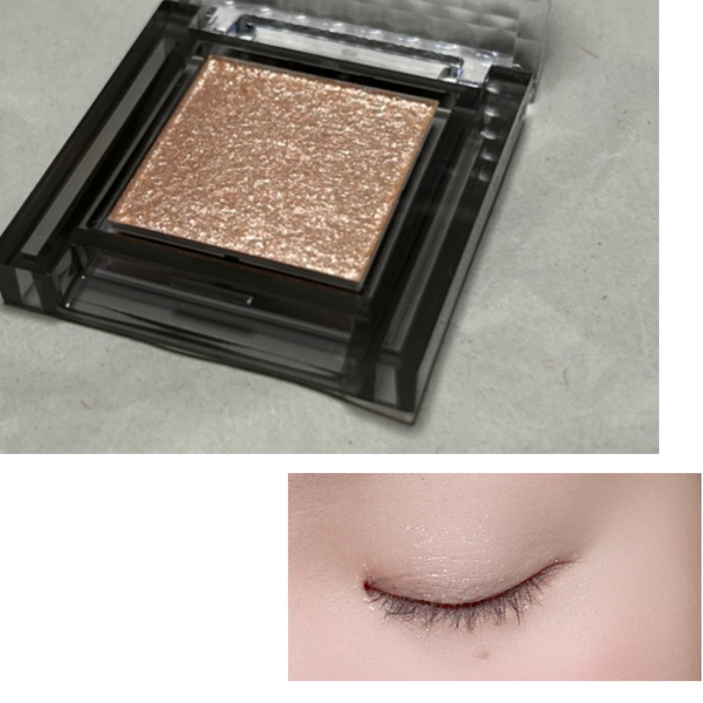 シングルシャイニーアイシャドウ/CEZANNE/アイシャドウを使ったクチコミ(3枚目)