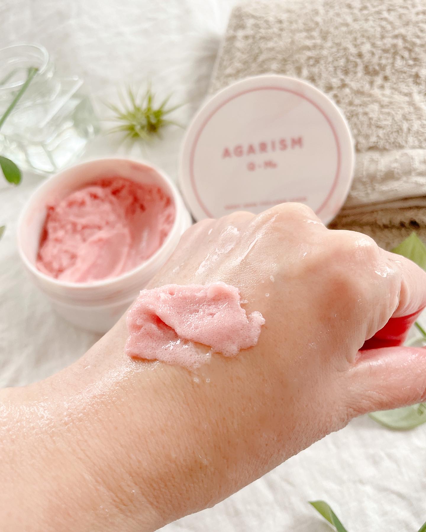 キューミースウィートボムタラソスクラブ　ピオニーブーケの香り/AGARISM/ボディスクラブを使ったクチコミ（3枚目）