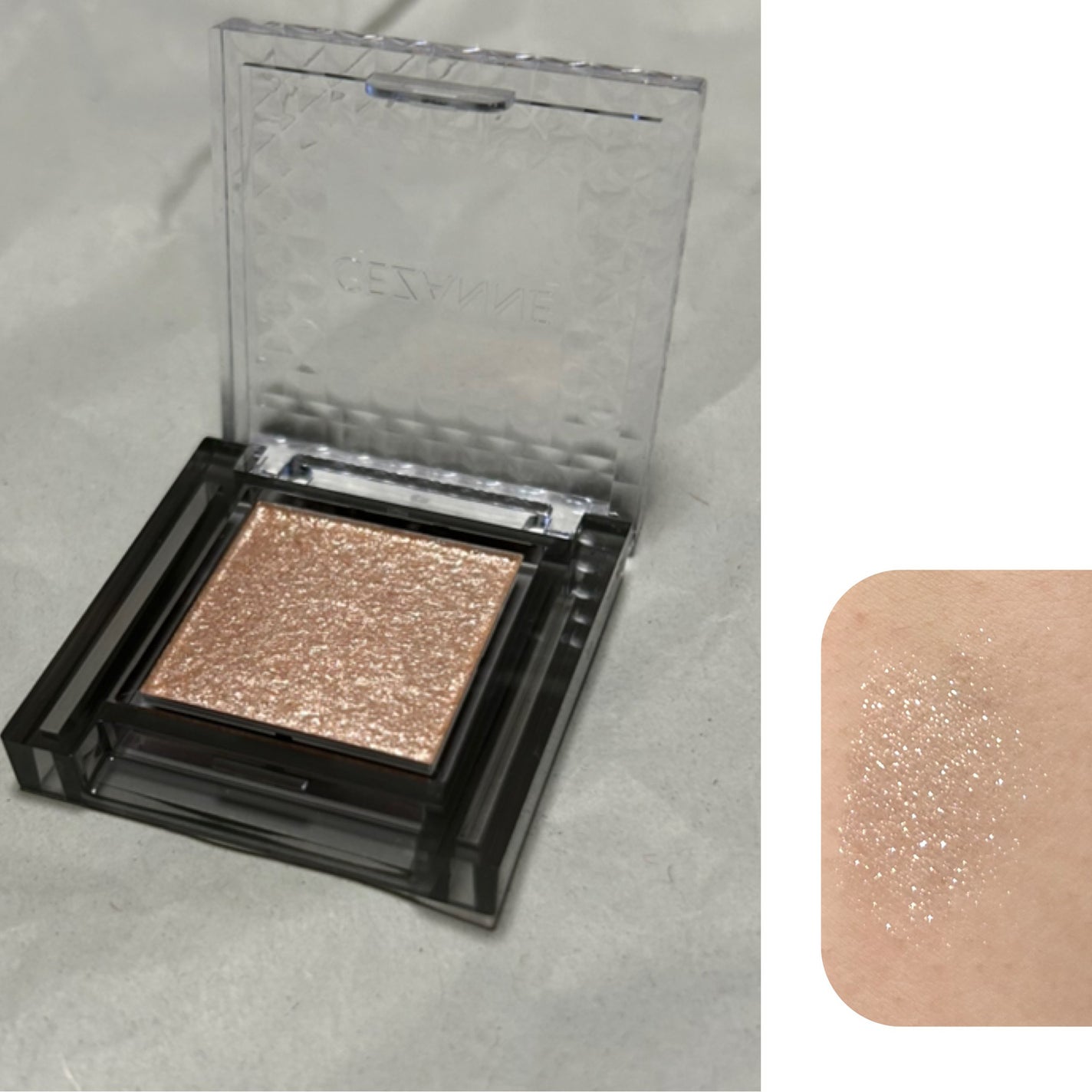 シングルシャイニーアイシャドウ/CEZANNE/アイシャドウを使ったクチコミ(2枚目)