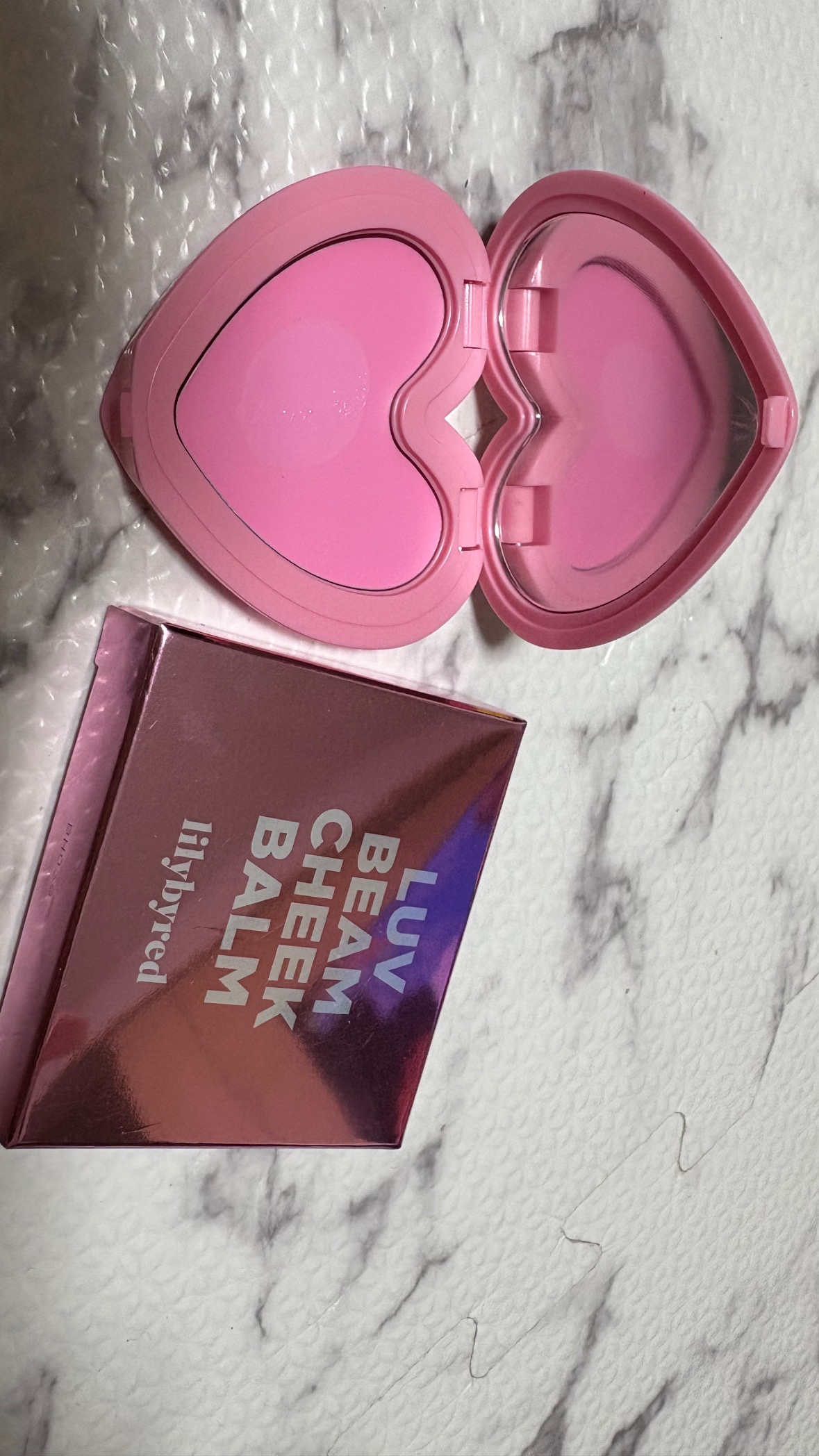 ラヴ ビーム チークバーム 02 イノセントピンク/lilybyred/ジェル・クリームチークを使ったクチコミ（2枚目）