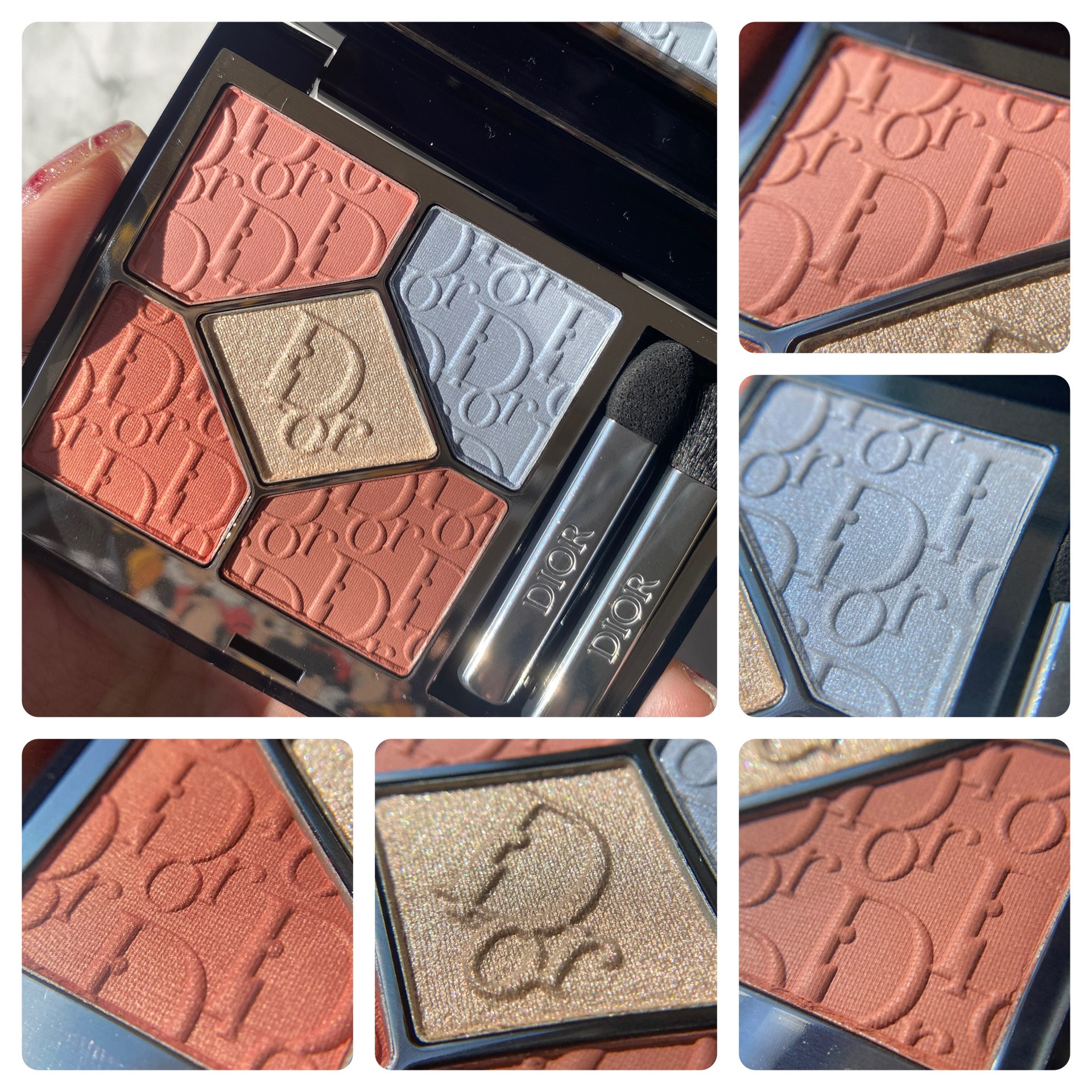 【旧】ディオールショウ サンク クルール（スプリング コレクション 2025 限定品） 623 ピーチマニア（スプリング コレクション 2025 限定品）/Dior/アイシャドウを使ったクチコミ（3枚目）