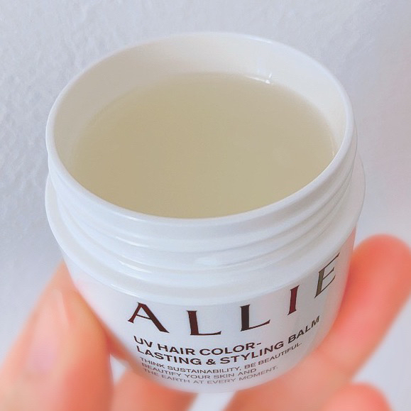 アリィー クロノビューティ UV ヘアカラーラスティング＆スタイリング バーム/アリィー/ヘアバームを使ったクチコミ（3枚目）