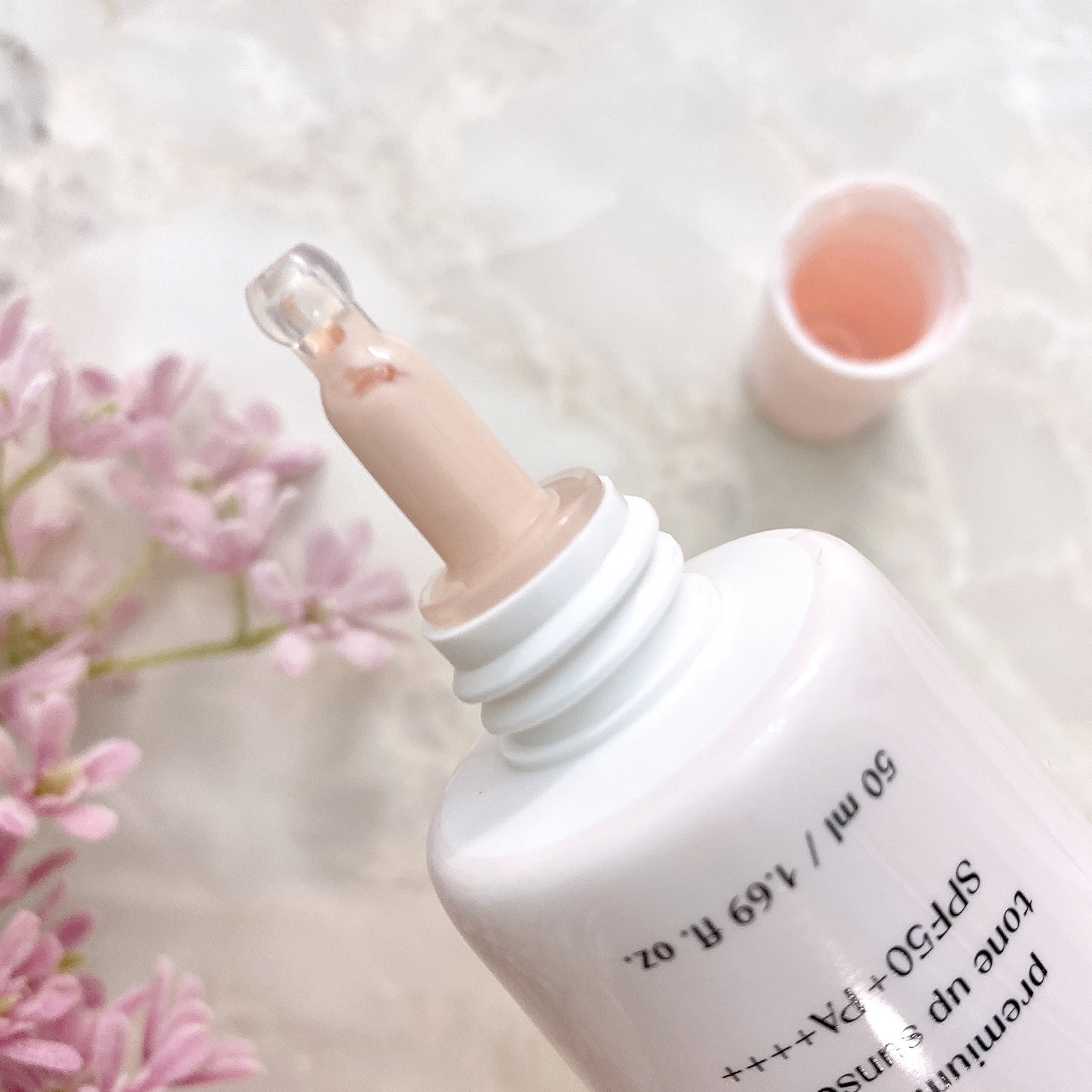 プレミ アムビーガン トーンアップ日焼け止め SPF50+PA++++/dinsee/日焼け止めミルクを使ったクチコミ（2枚目）