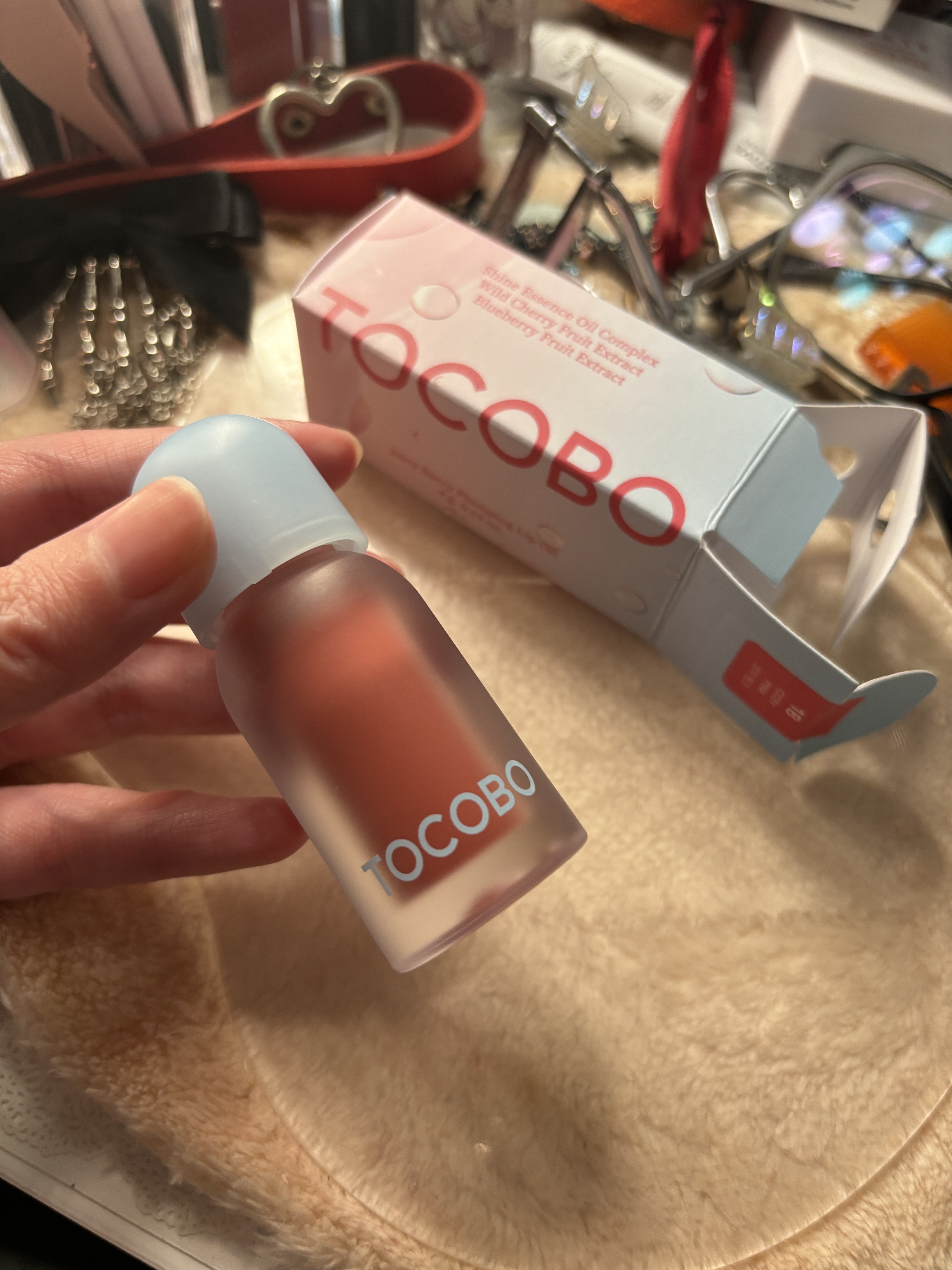 ジューシーベリープランピングリップオイル/TOCOBO/リップグロスを使ったクチコミ（1枚目）