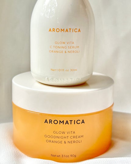 グロービタグットナイトクリーム/AROMATICA/フェイスクリームを使ったクチコミ(8枚目)