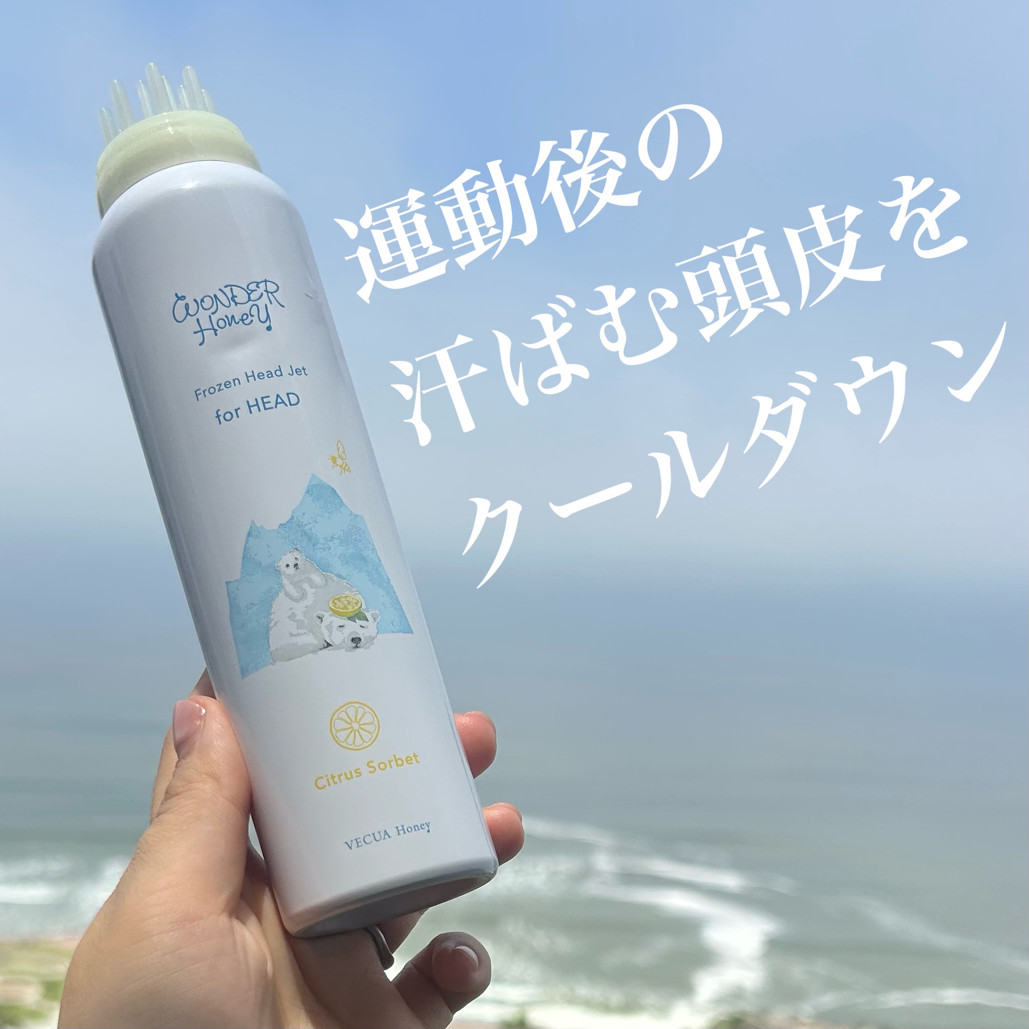 VECUA Honey ワンダーハニー フローズンヘッドジェットのクチコミ「VECUA Honey
ワンダーハニー フローズンヘッドジェット！

今私が住んでいる国は夏な.....」（1枚目）