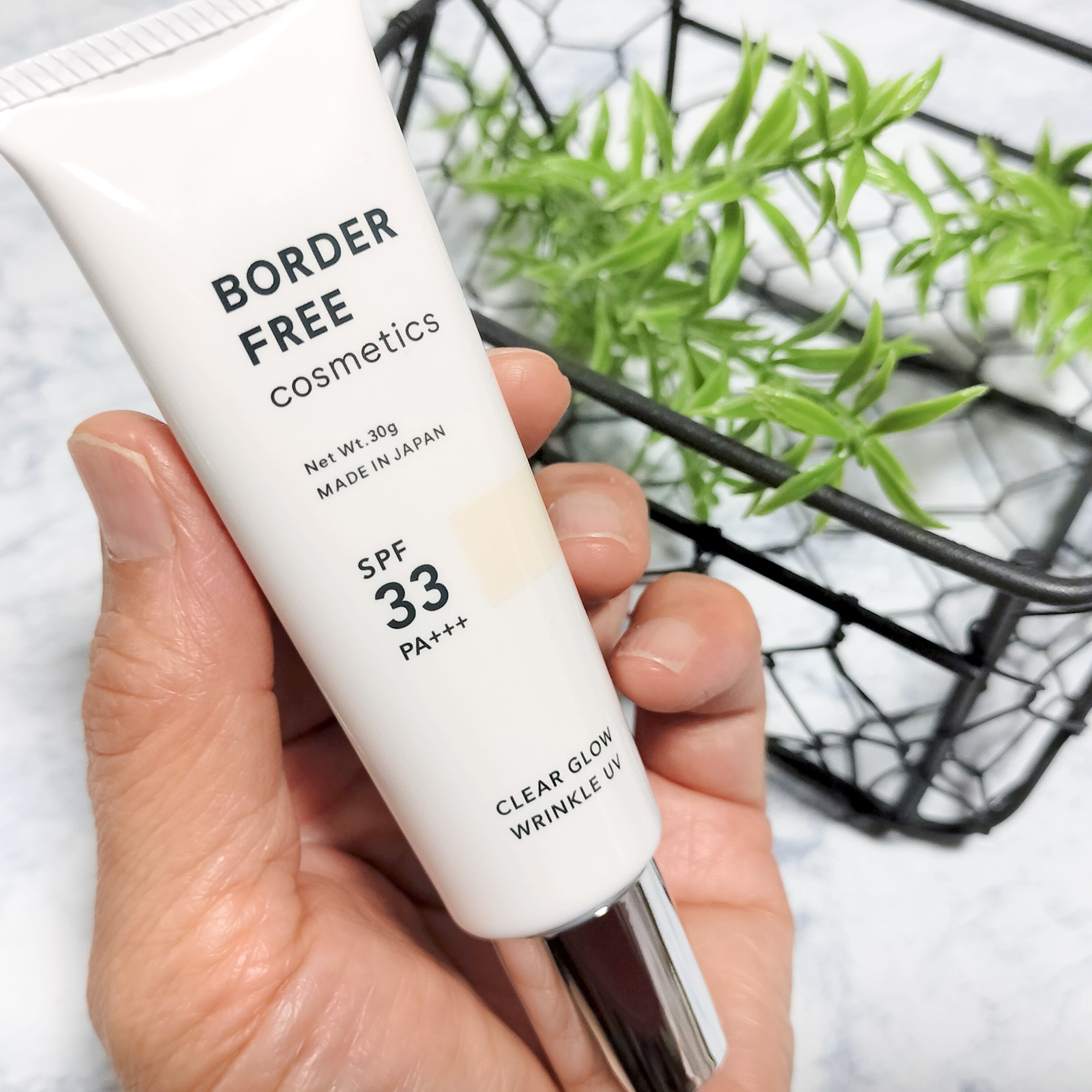 クリアグロウリンクルUV/BORDER FREE cosmetics/日焼け止め・UVケアを使ったクチコミ（2枚目）