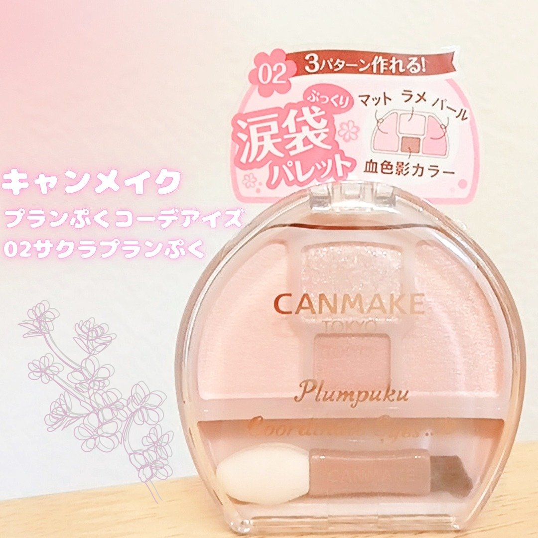 プランぷくコーデアイズ/キャンメイク/パウダーアイシャドウを使ったクチコミ（1枚目）