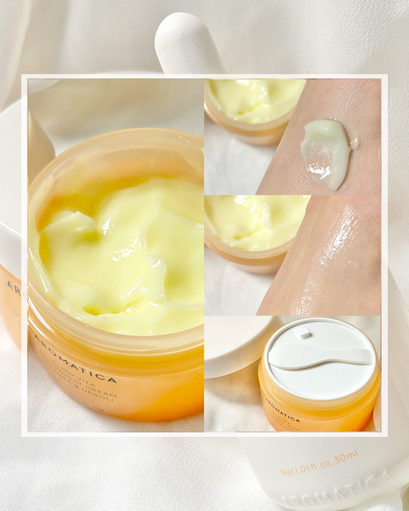 グロービタグットナイトクリーム/AROMATICA/フェイスクリームを使ったクチコミ(7枚目)