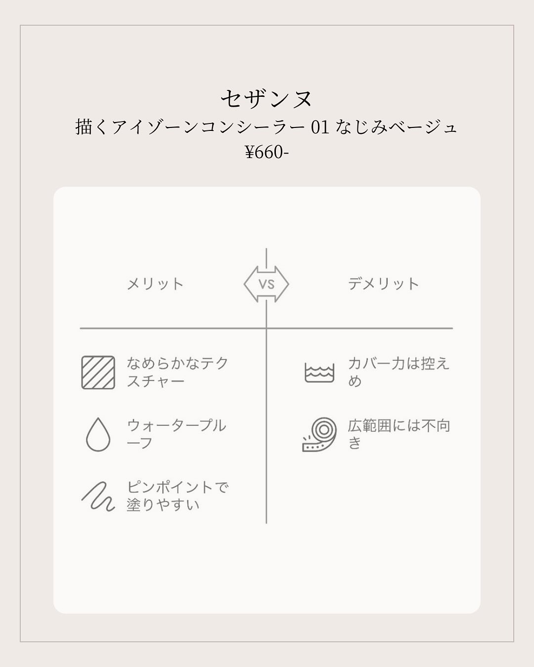 描くアイゾーンコンシーラー/CEZANNE/ペンシルコンシーラーを使ったクチコミ（2枚目）