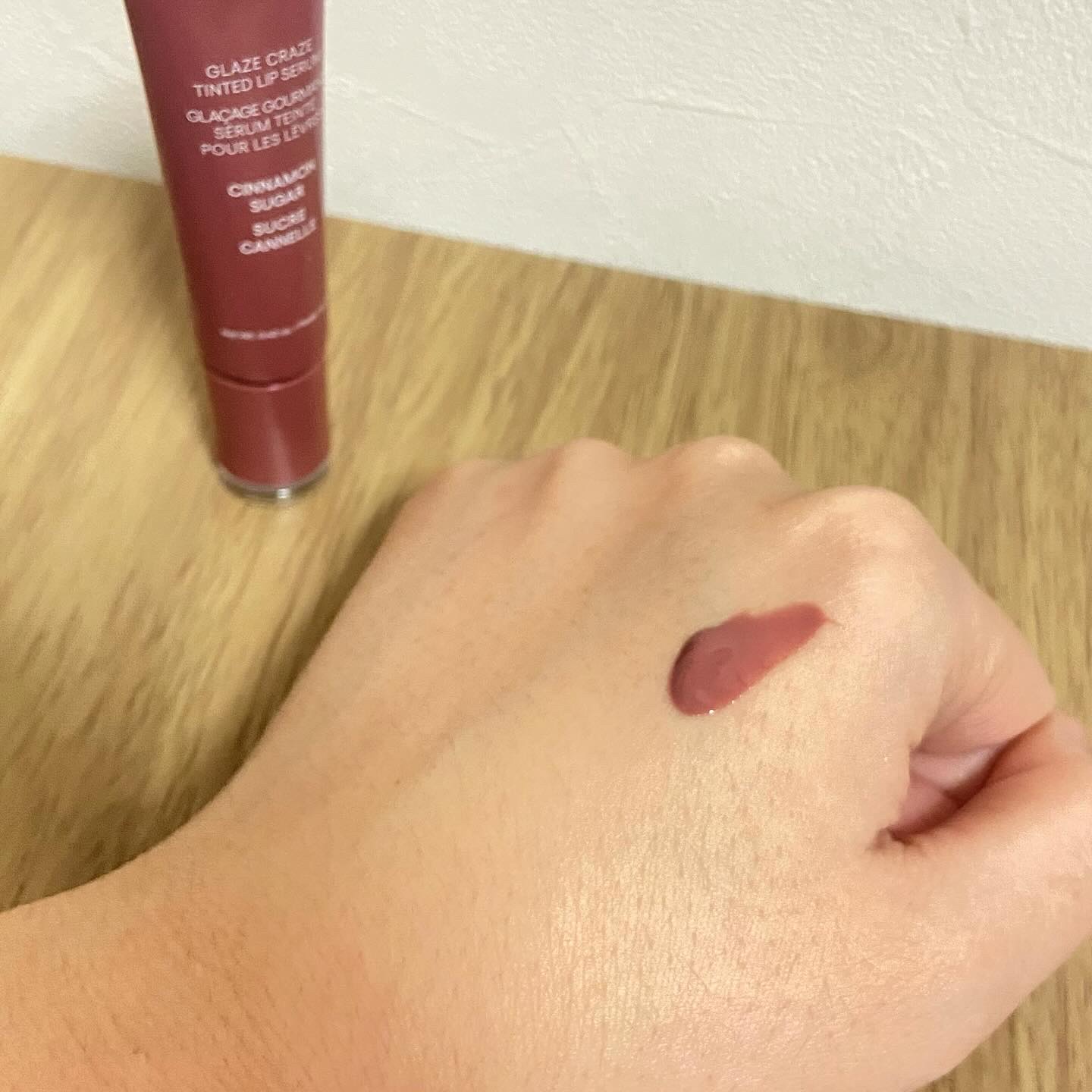 グレイズ ティントリップセラム シナモンシュガー/LANEIGE/リップ美容液を使ったクチコミ（3枚目）