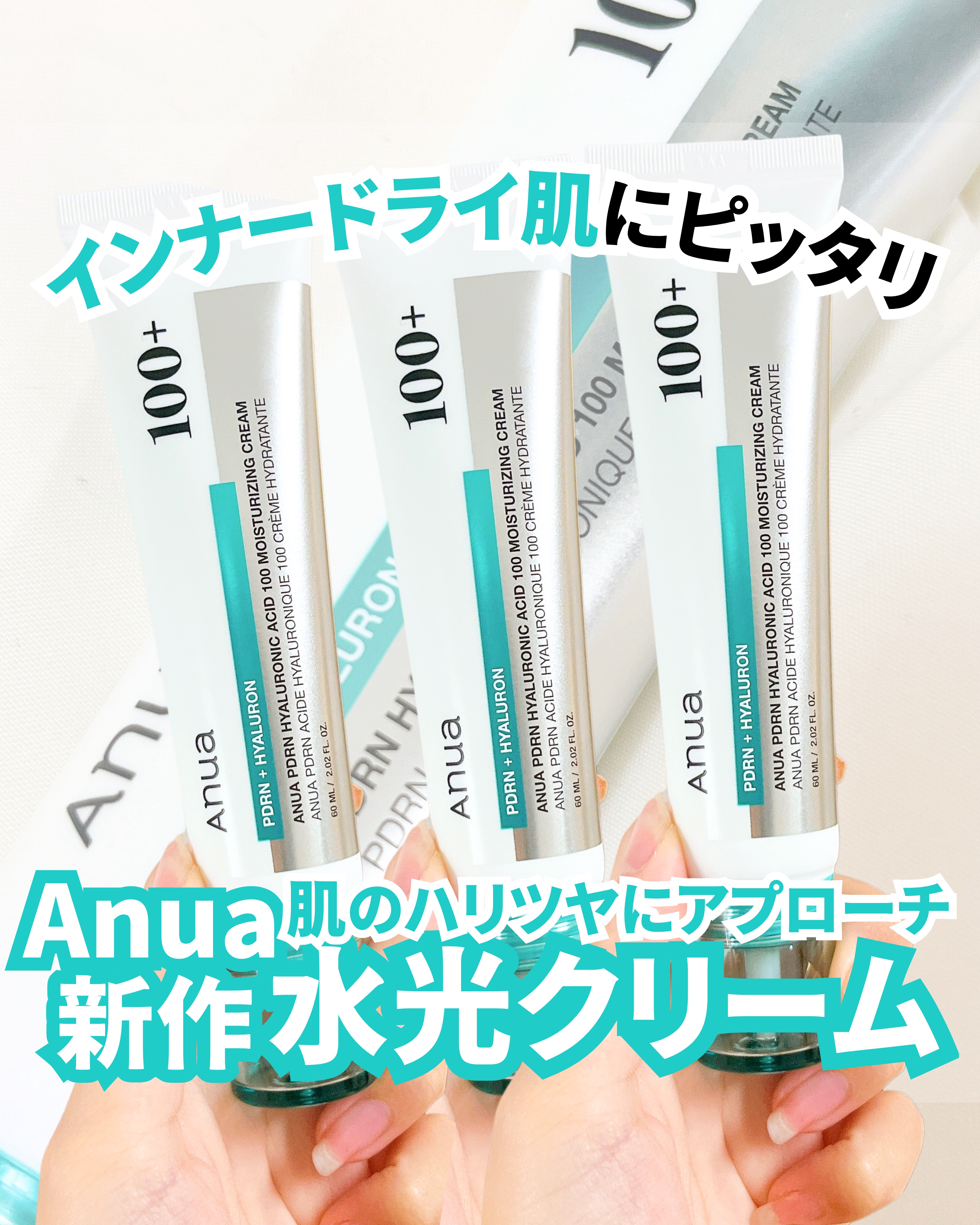 PDRNヒアルロン酸100 モイスチャライジングクリーム/Anua/フェイスクリームを使ったクチコミ（1枚目）