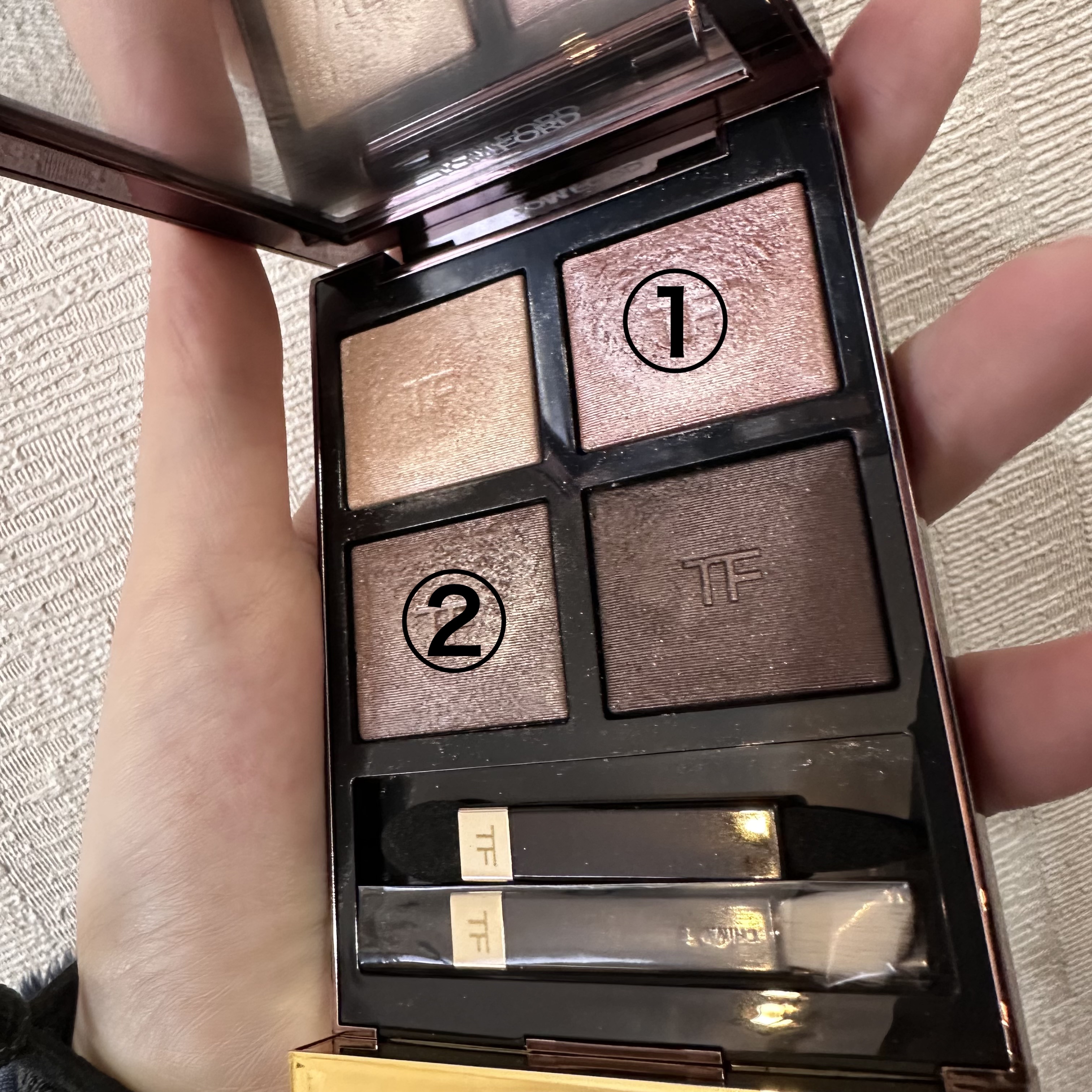 アイ カラー クォード/TOM FORD BEAUTY/アイシャドウパレットを使ったクチコミ（3枚目）