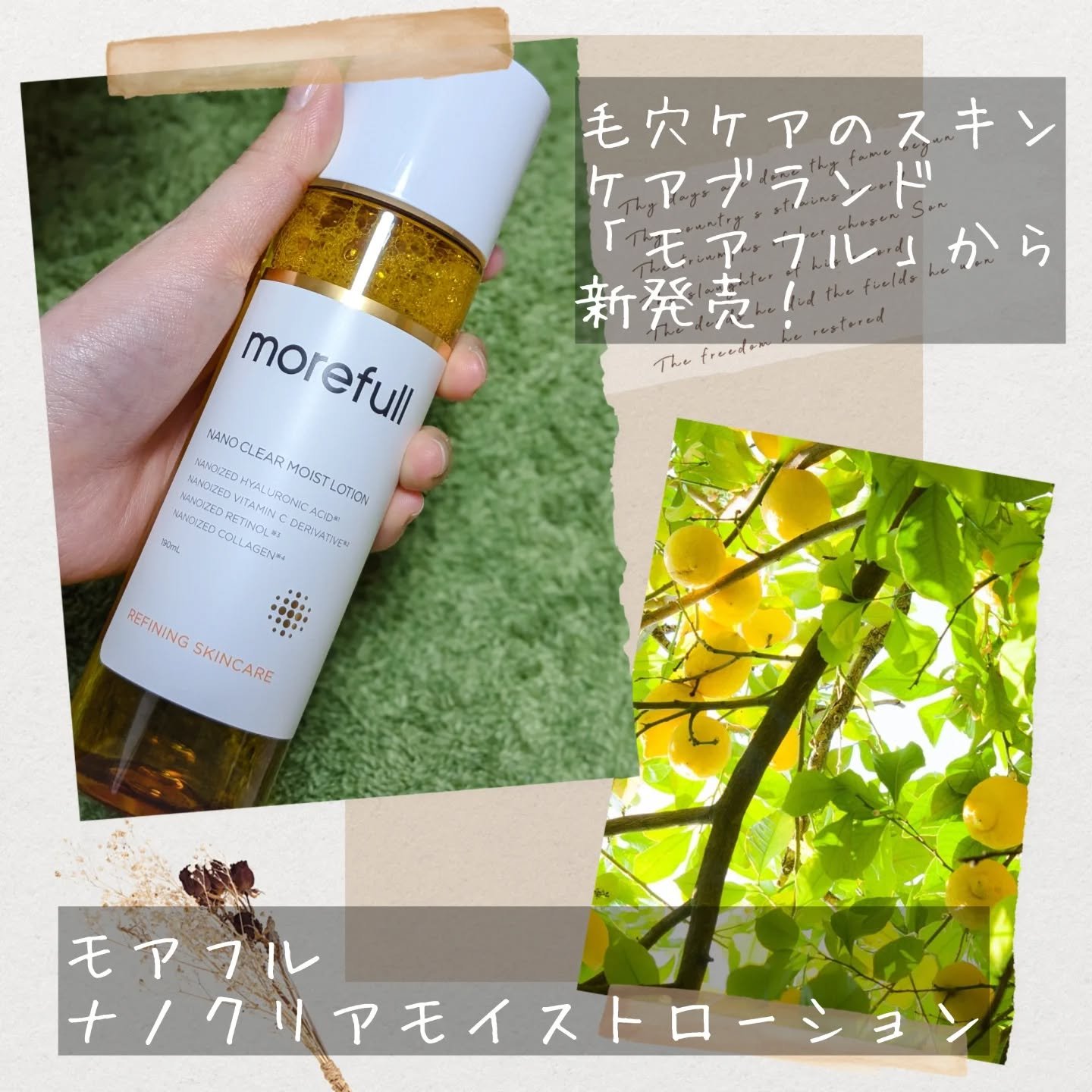 ナノクリアモイストローション/morefull /化粧水を使ったクチコミ（2枚目）