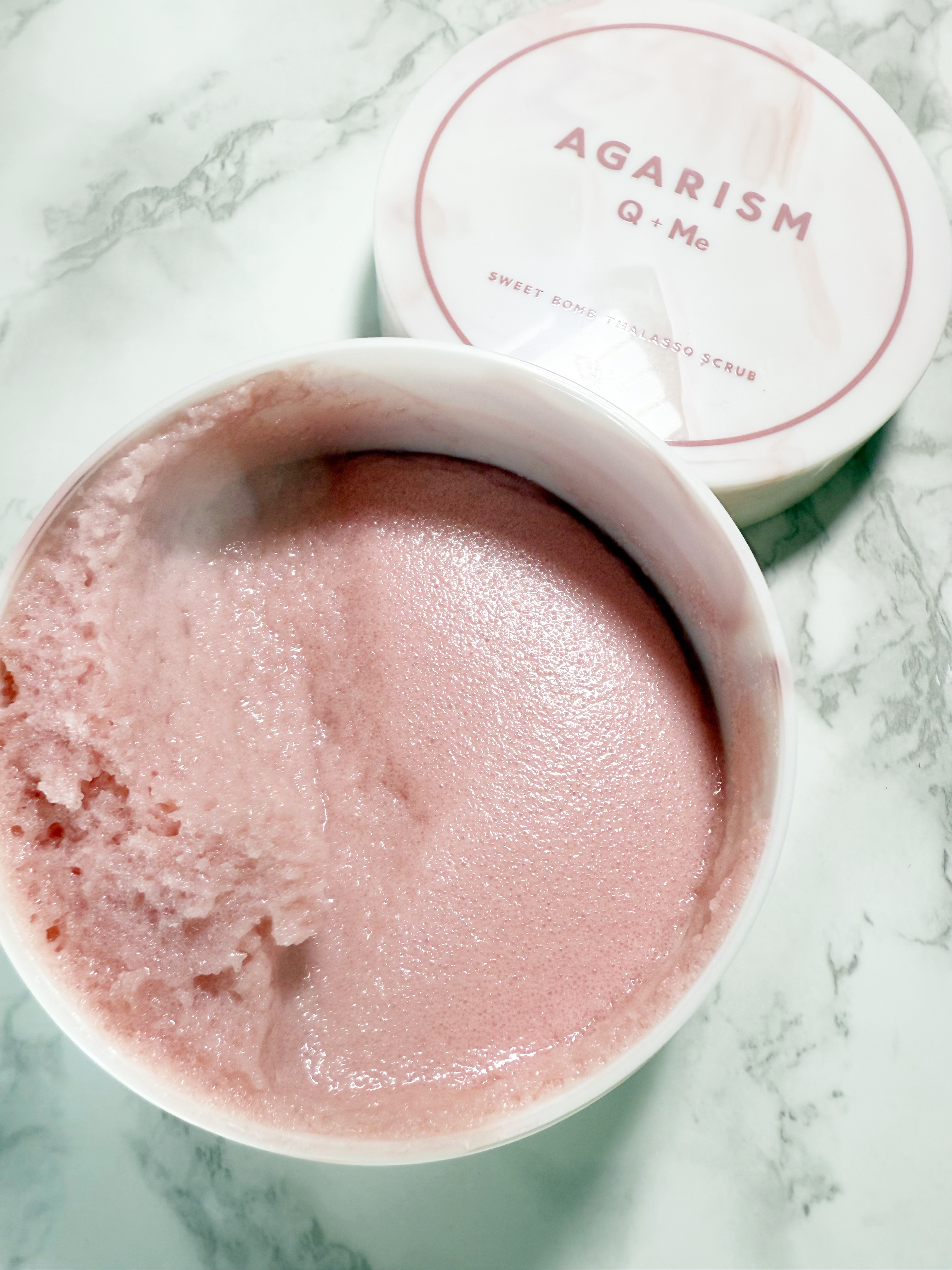 キューミースウィートボムタラソスクラブ　ピオニーブーケの香り/AGARISM/ボディスクラブを使ったクチコミ（3枚目）