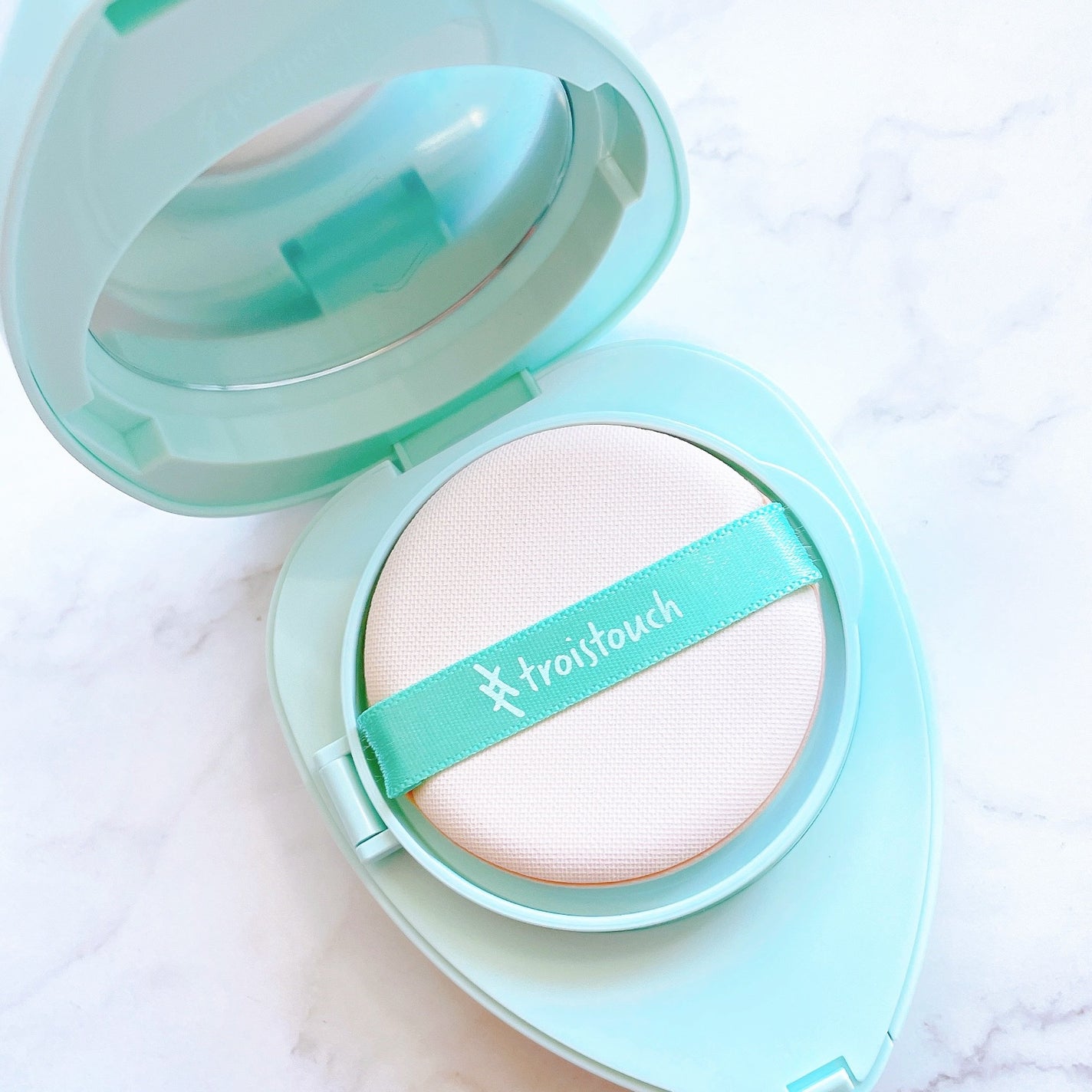 トワタッチ ハートクッション アクアベア/troistouch/クッションファンデーションを使ったクチコミ(4枚目)