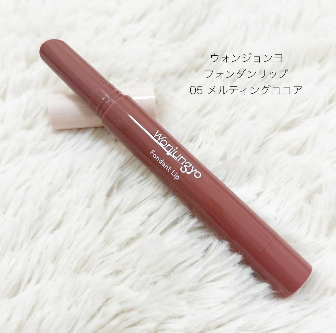 ウォンジョンヨ フォンダンリップ 05 メルティングココア/Wonjungyo/口紅を使ったクチコミ（1枚目）