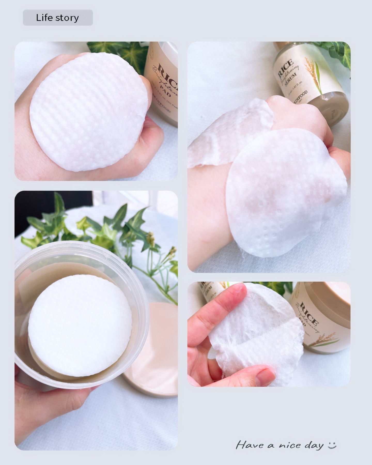 ライスブライトニングパッド/SKINFOOD/トナーパッドを使ったクチコミ（3枚目）