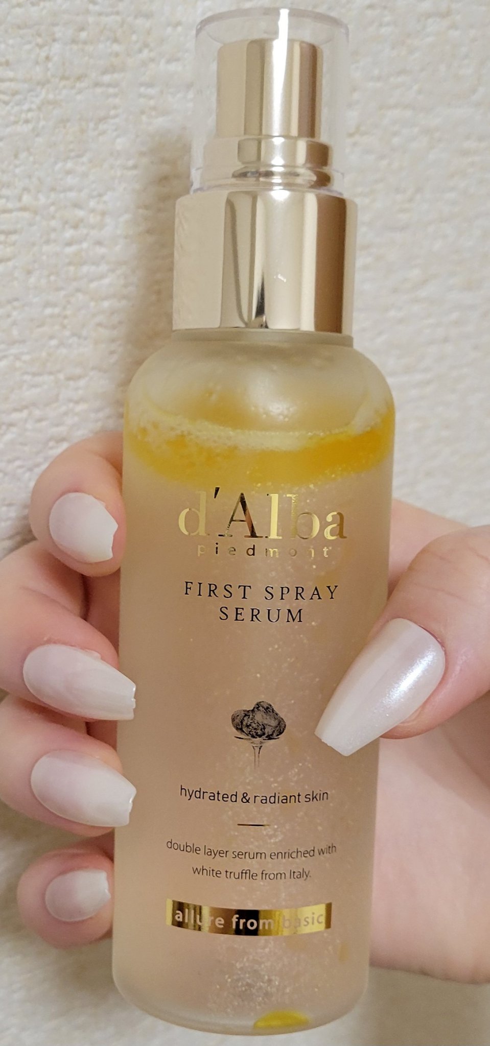 ダルバ ホワイトトリュフファーストスプレーセラム/ダルバ/ミスト状化粧水を使ったクチコミ（1枚目）