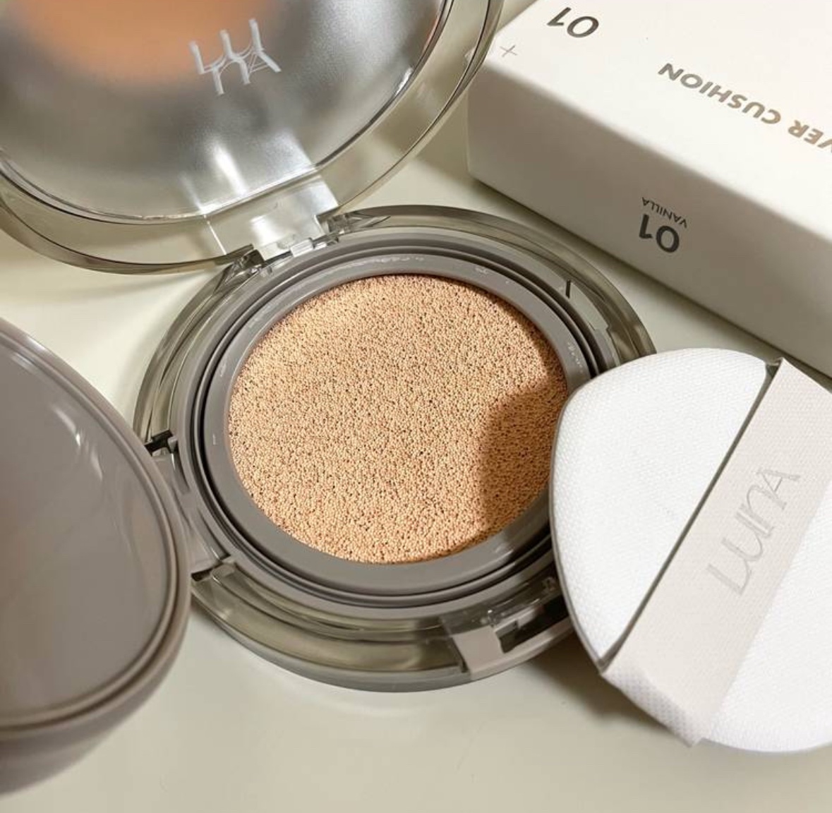 ブラーカバークッション/LUNA/クッションファンデーションを使ったクチコミ（1枚目）