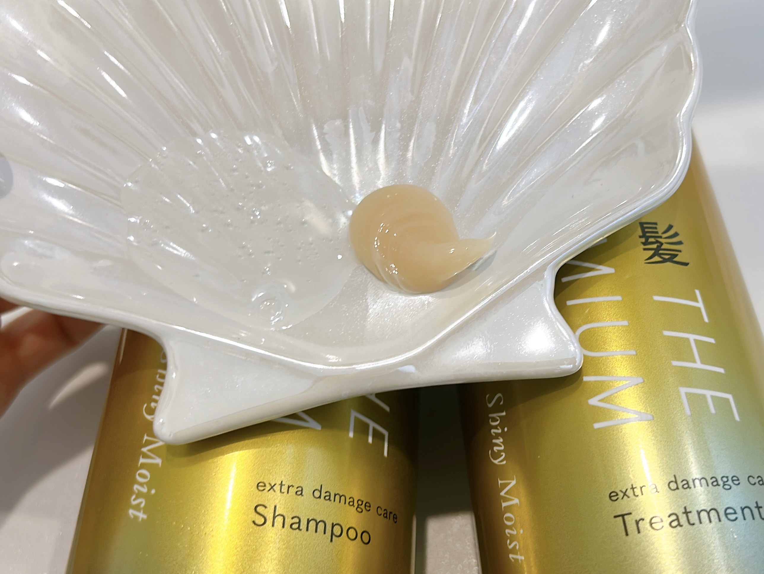 THE PREMIUM エクストラダメージケアシャンプー／トリートメント（シャイニーモイスト）/いち髪/市販シャンプーを使ったクチコミ（3枚目）