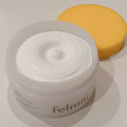 ハッコウクリームクレンジング キンモクセイの香り/felmiu/クレンジングクリームを使ったクチコミ(2枚目)