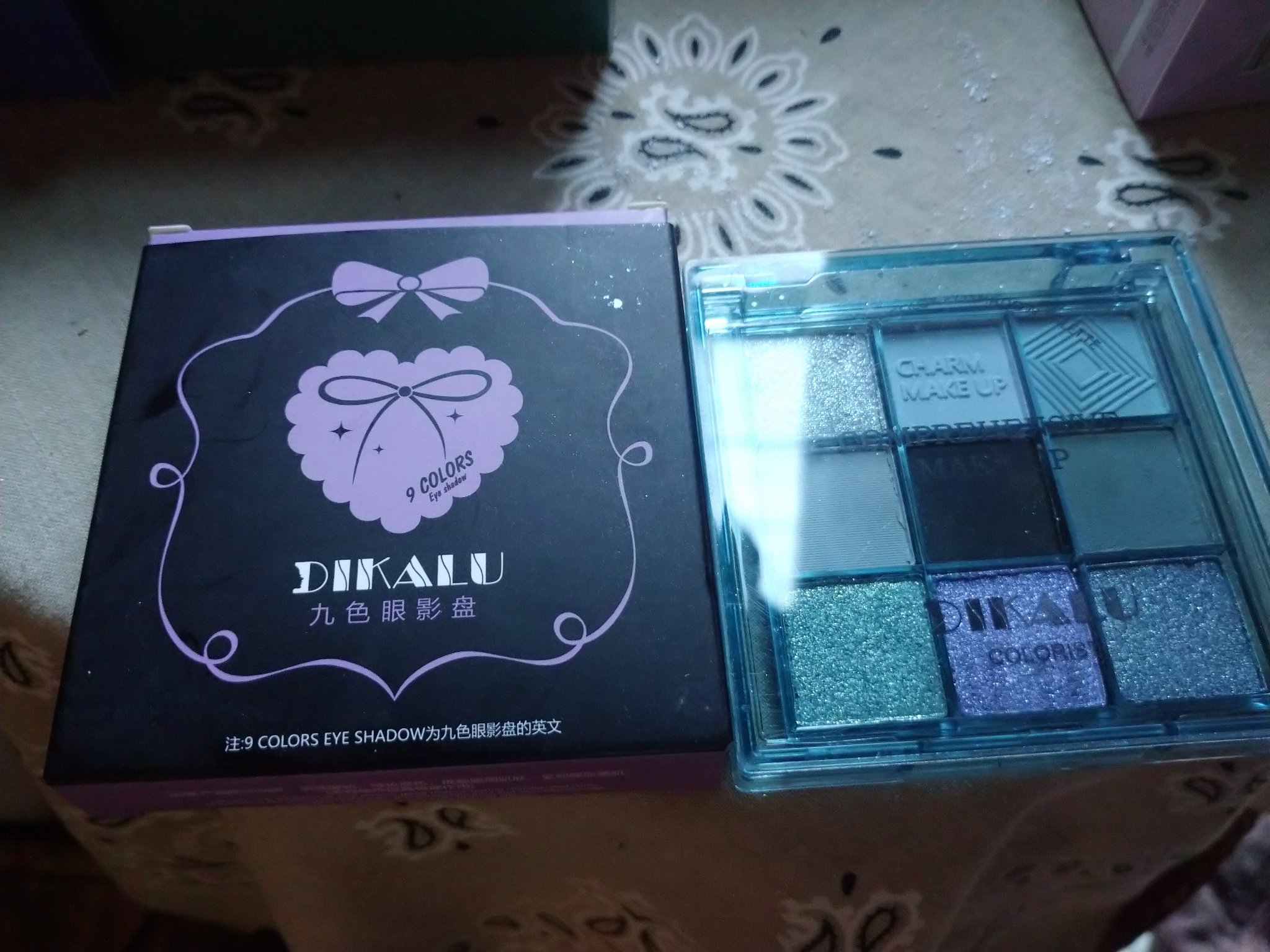 MINI NINE-COLOR EYESHADOW PALETTE/DIKALU/アイシャドウパレットを使ったクチコミ（1枚目）