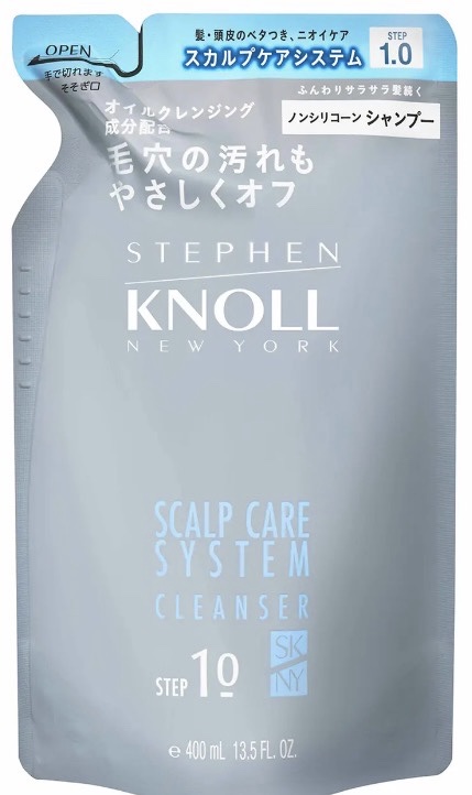 スカルプケアシステム クレンザー/ハイドレーター クレンザー詰替用 400ml/スティーブンノル ニューヨーク/市販シャンプーを使ったクチコミ（1枚目）