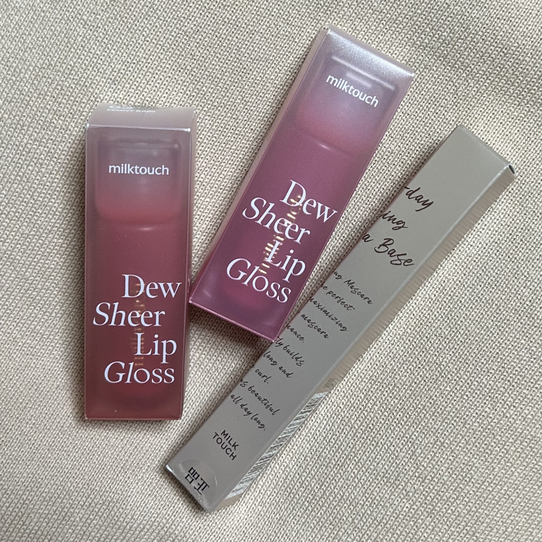 デューステインシアーリップグロス 02 バブリーピンク/Milk Touch/リップグロスを使ったクチコミ（3枚目）